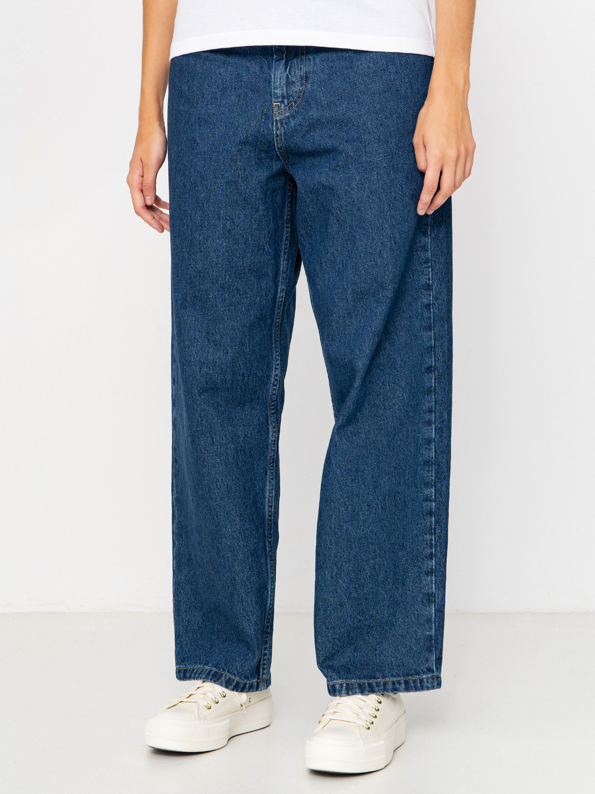 Spodnie Carhartt WIP Brandon Wmn (blue/stone washed)
