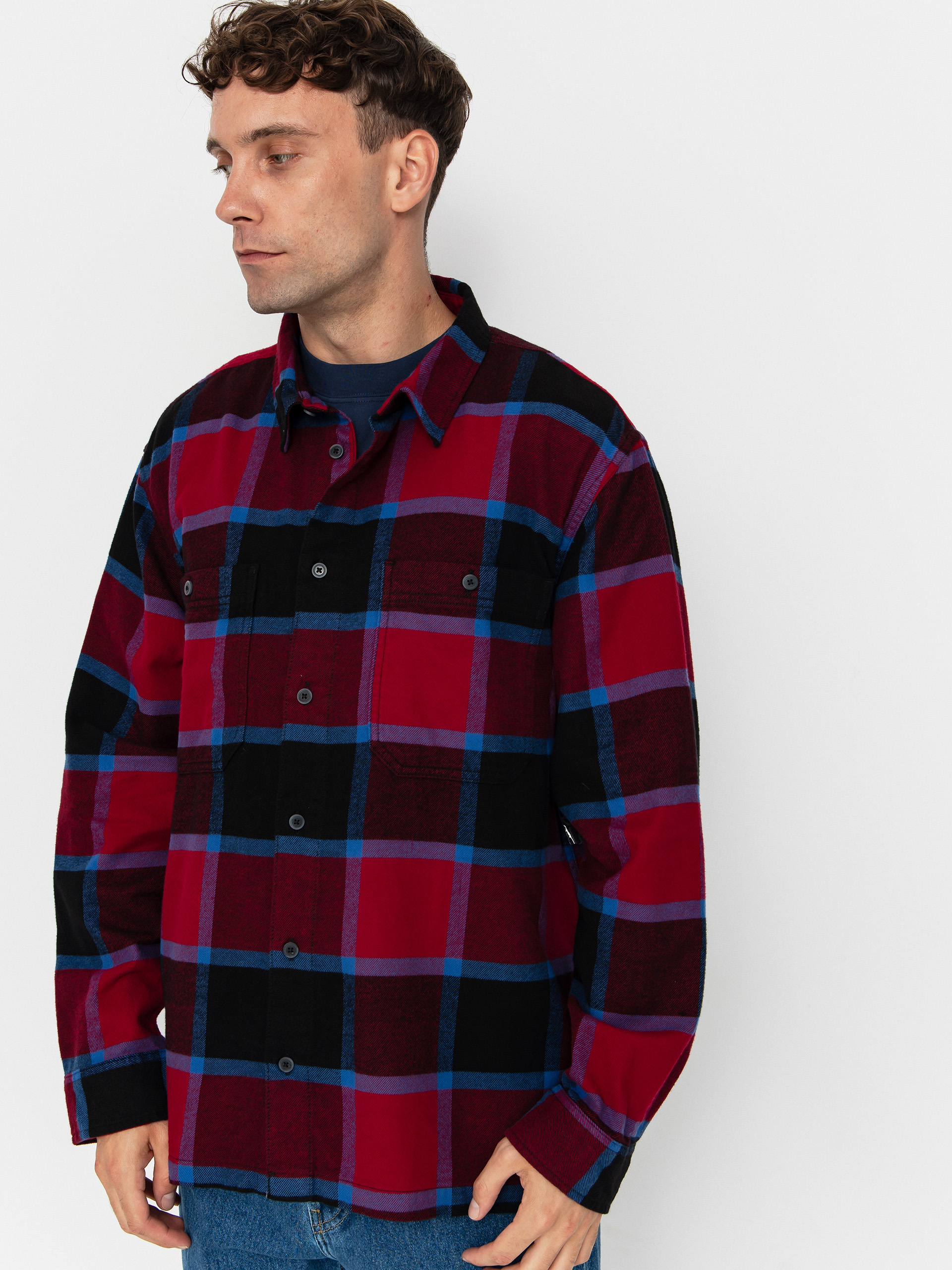 Koszula Vans Larkspur Plaid Flannel (bordeaux/black)