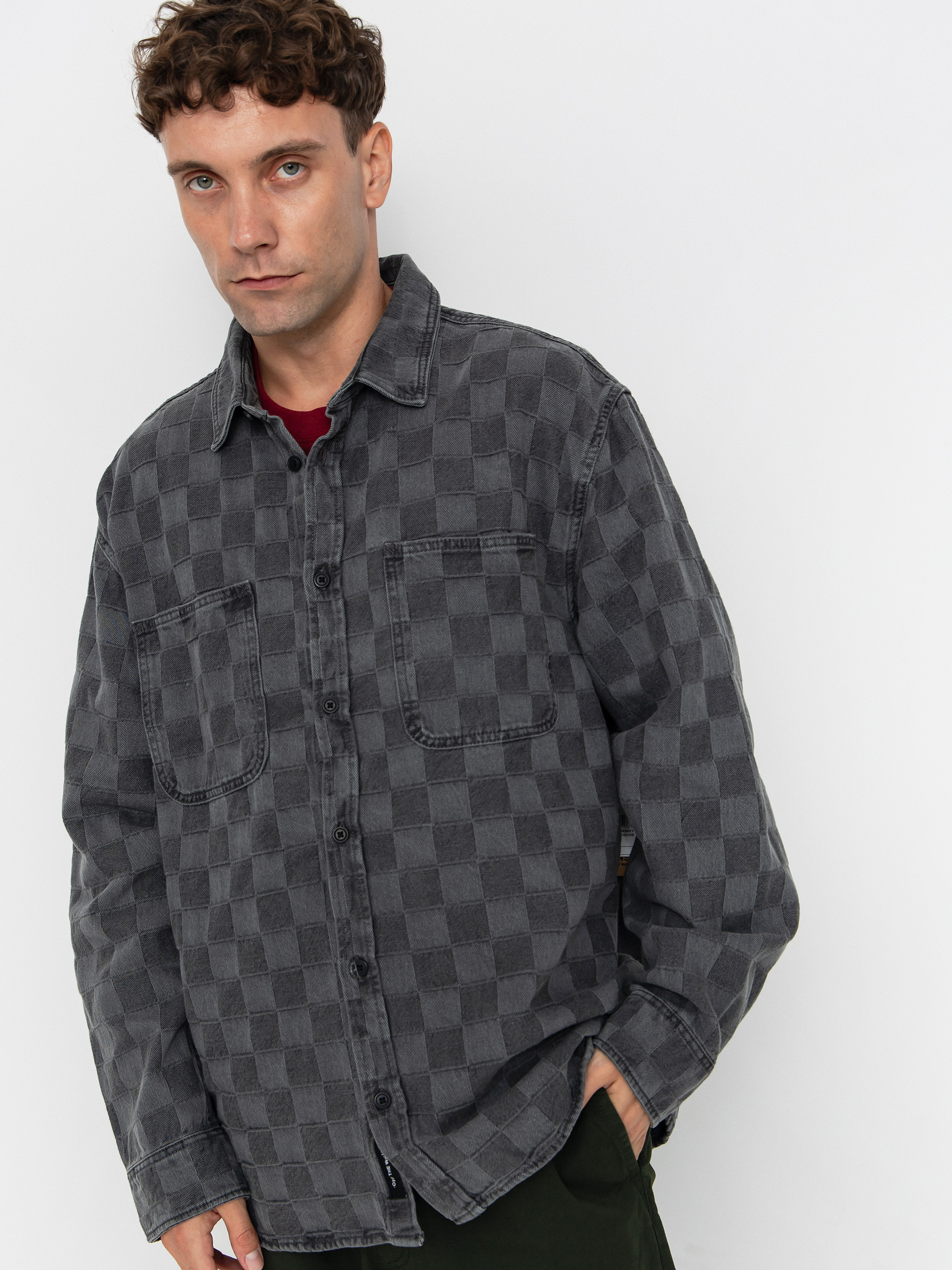 Koszula Vans Hastings Checkerboard Denin Ls Woven (faded black)