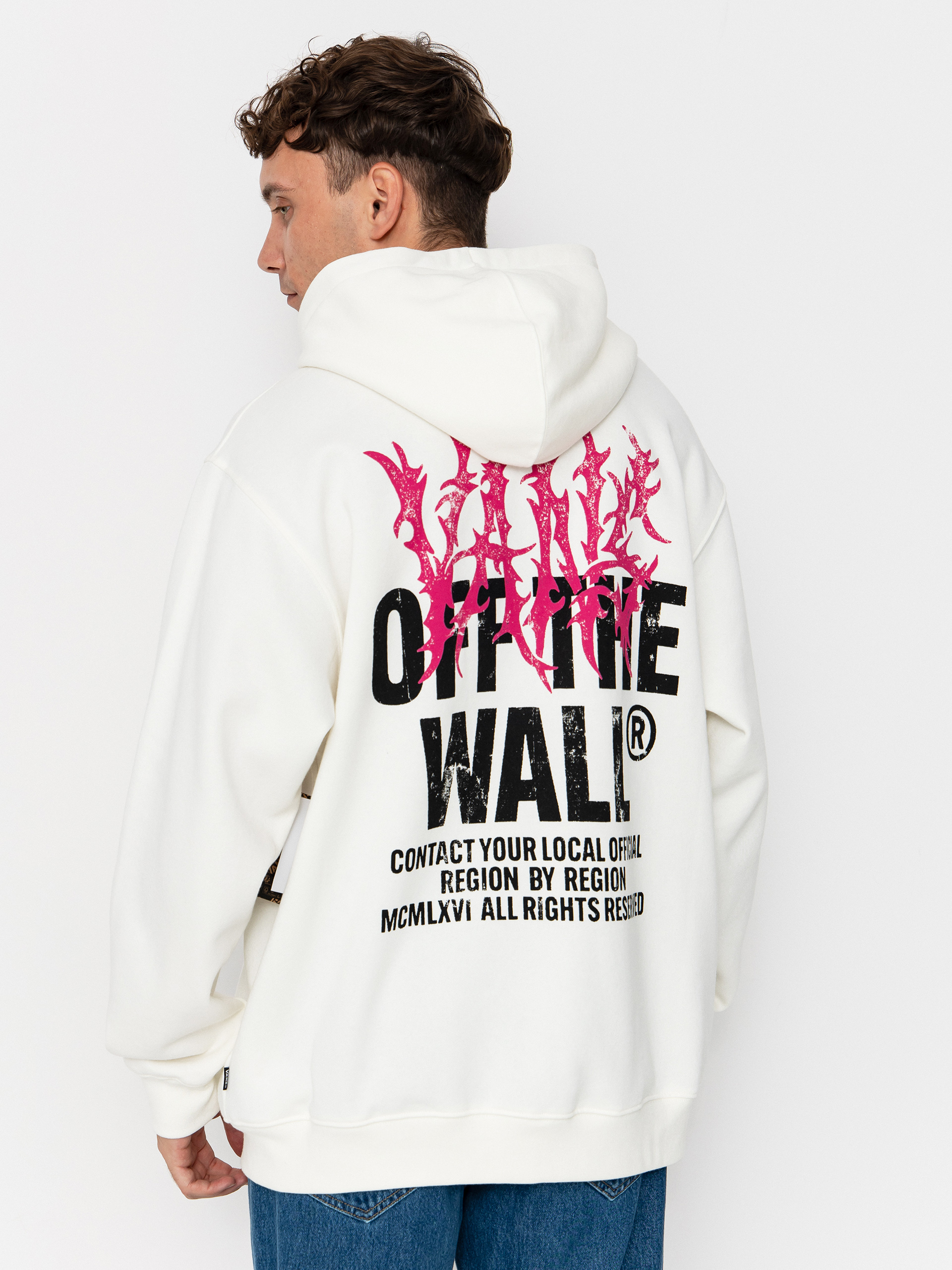 Bluza Vans Metal Wall Full Zip (mountain essentials marshmallow)