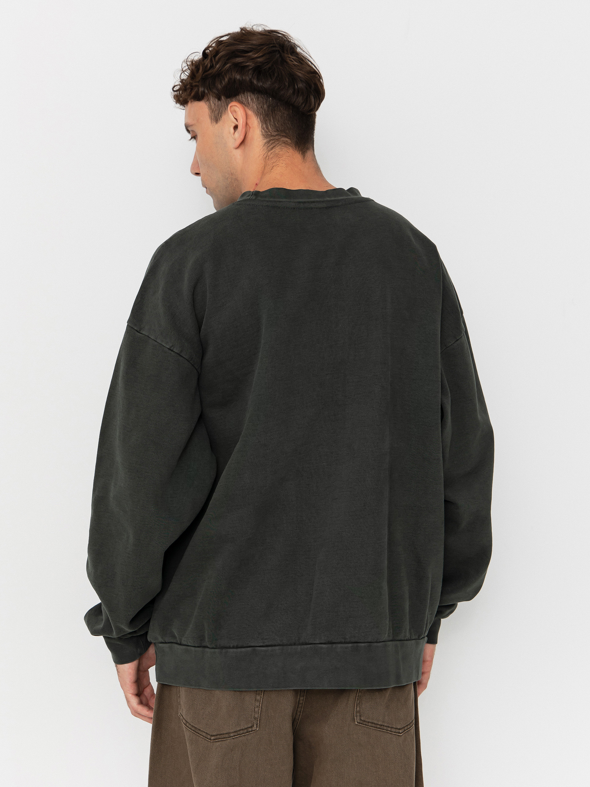 Bluza OBEY Lowercase Pigment Crew (pigment pirate black)