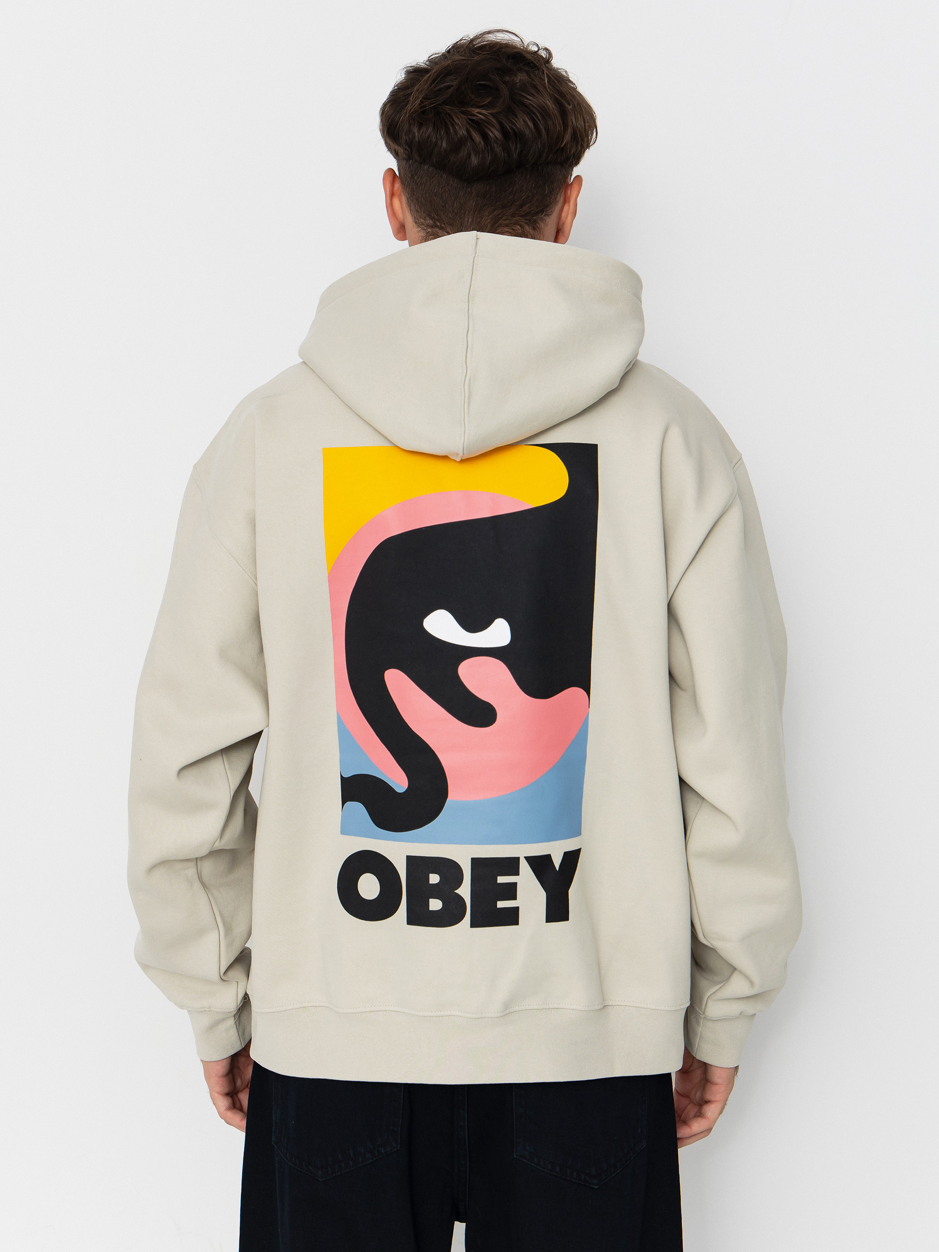 Bluza z kapturem OBEY Obey Quarter Icon (moonstruck)