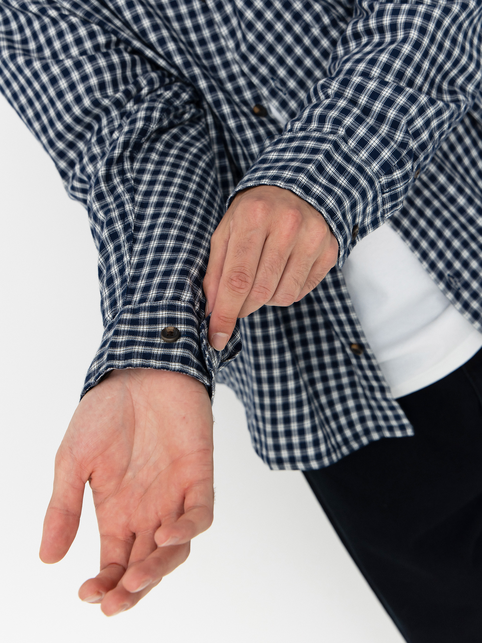 Koszula OBEY Bigwig Andy Woven (academy navy multi)