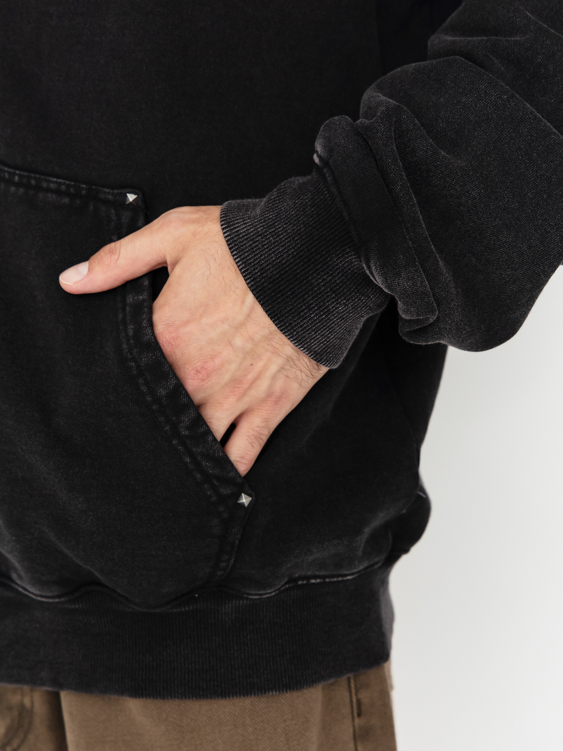 Bluza z kapturem Volcom Studder Zip (black)