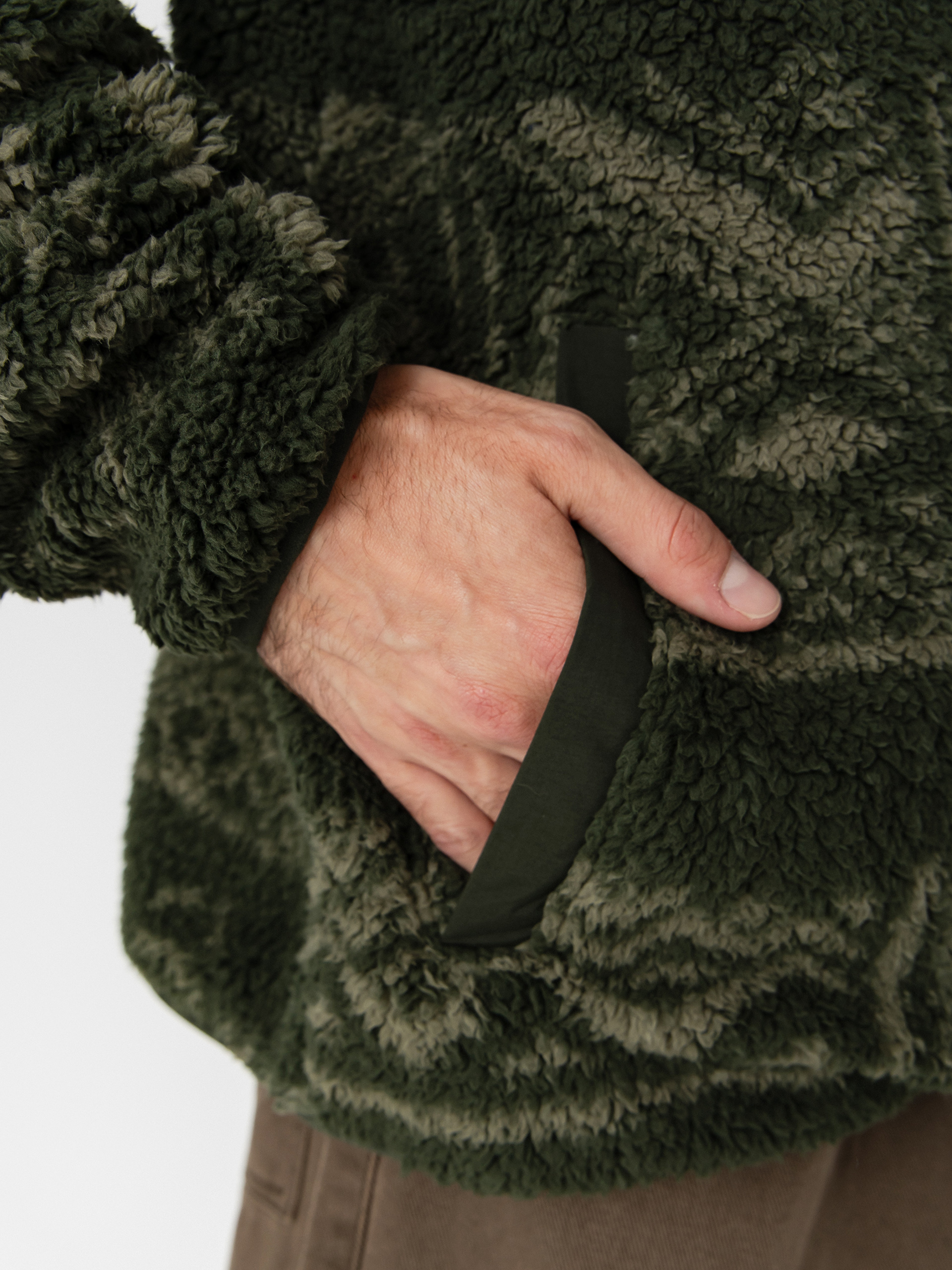 Męski Polar Columbia Rugged Ridge High Pile Half Zip (greenscape deschutes days)