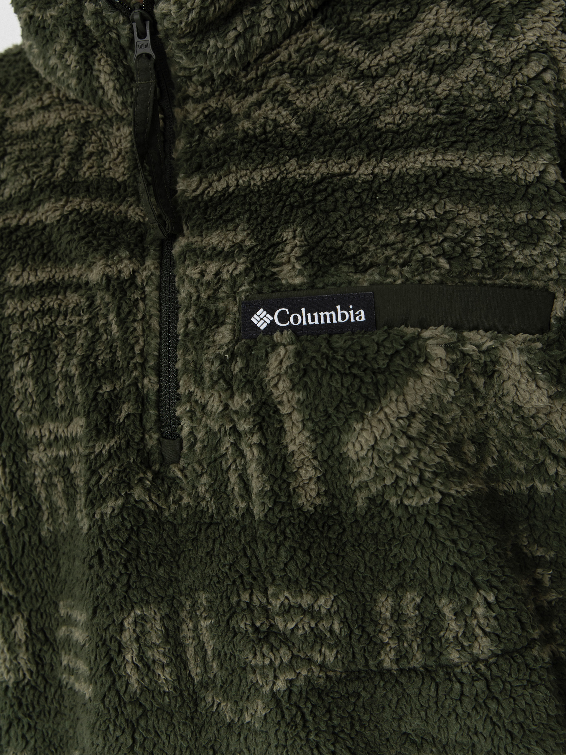 Męski Polar Columbia Rugged Ridge High Pile Half Zip (greenscape deschutes days)