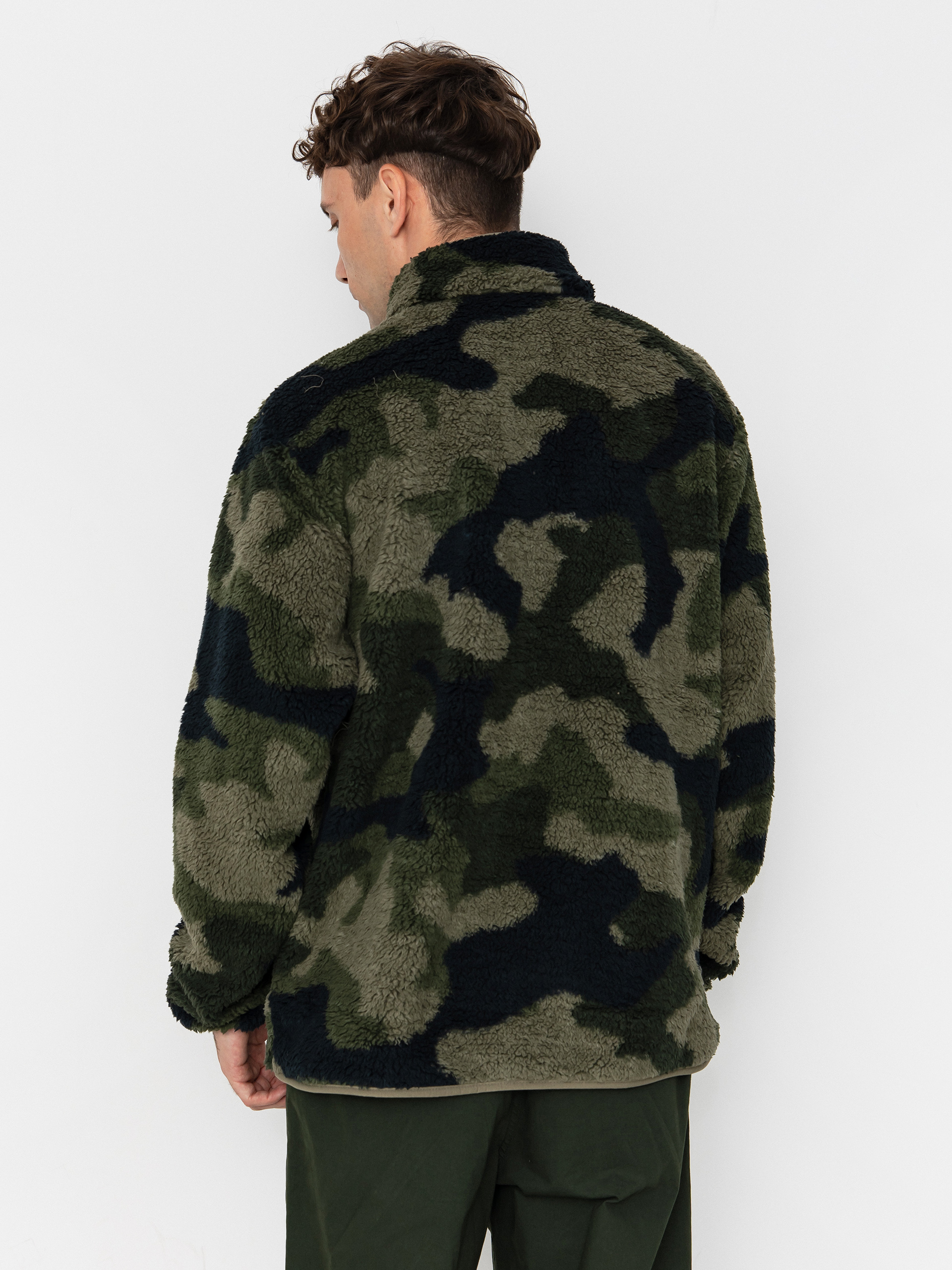Męski Polar Columbia Rugged Ridge High Pile Half Zip (stone green mod camo)