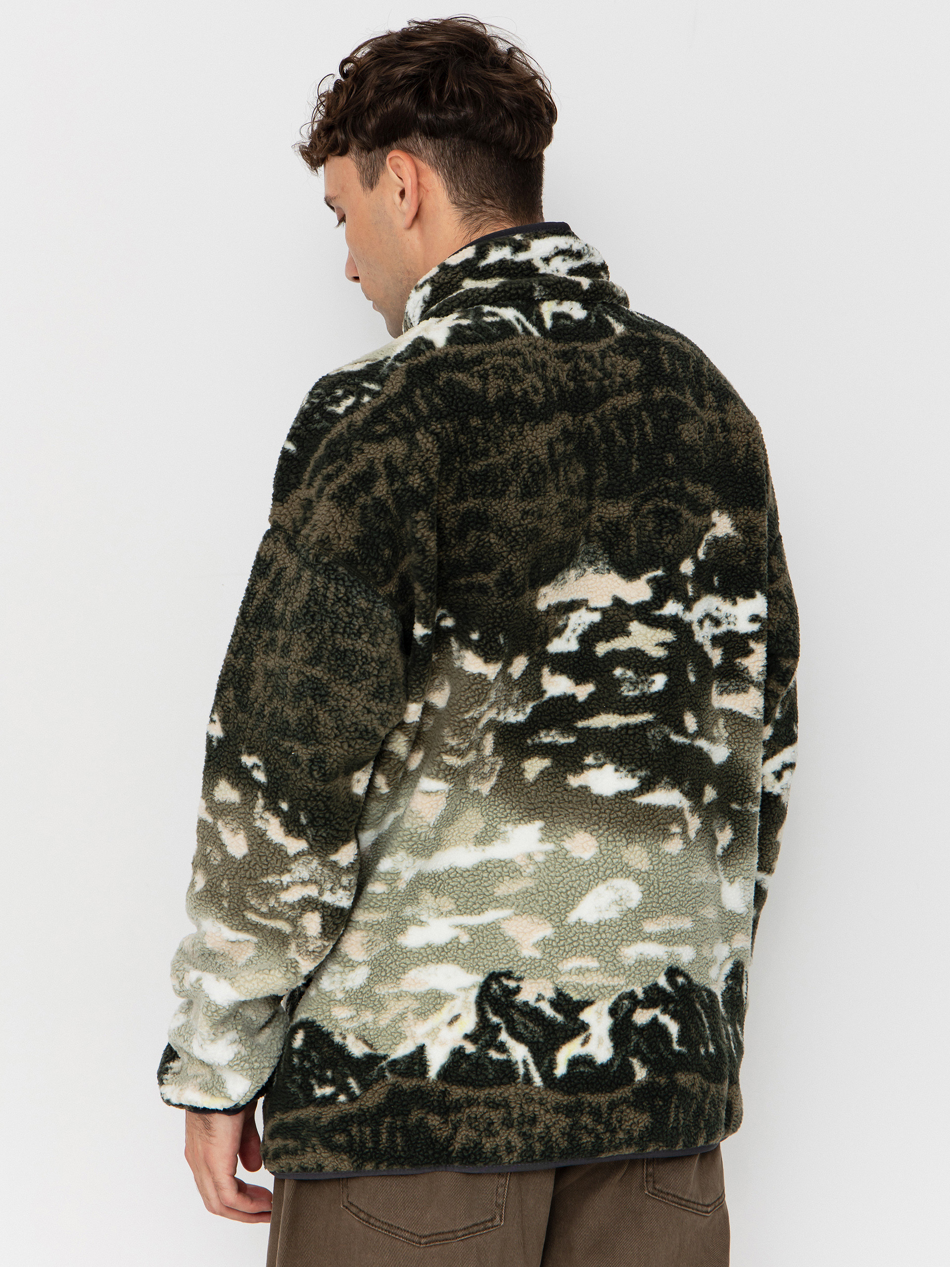 Męski Polar Columbia Helvetia II Printed Half Snap (safari sisters)