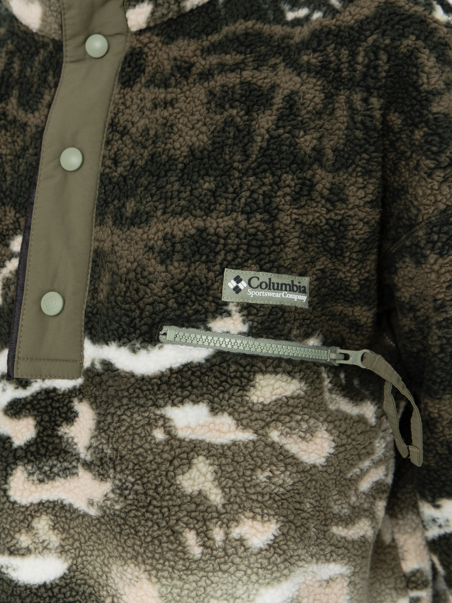 Męski Polar Columbia Helvetia II Printed Half Snap (safari sisters)