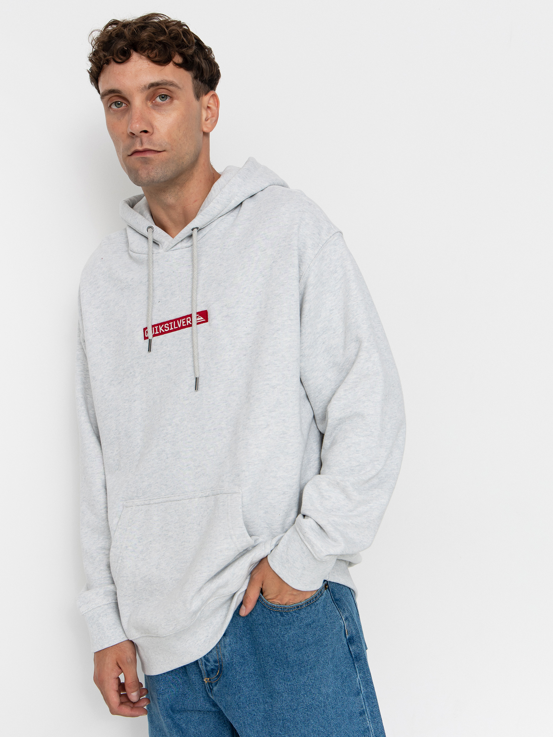 Bluza z kapturem Quiksilver Dna HD (light grey heather)