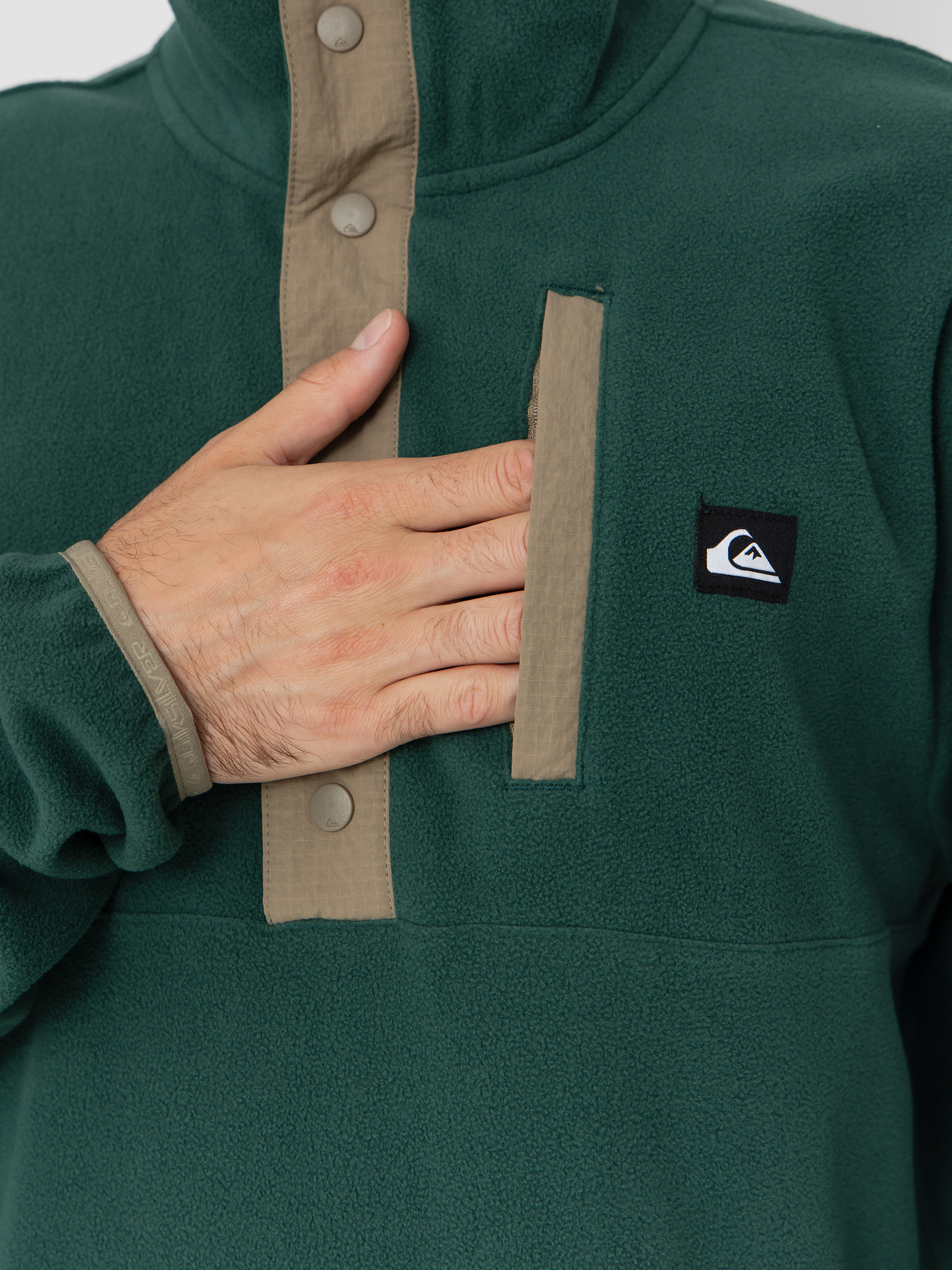 Męski Polar Quiksilver No Destination Hs (trekking green)