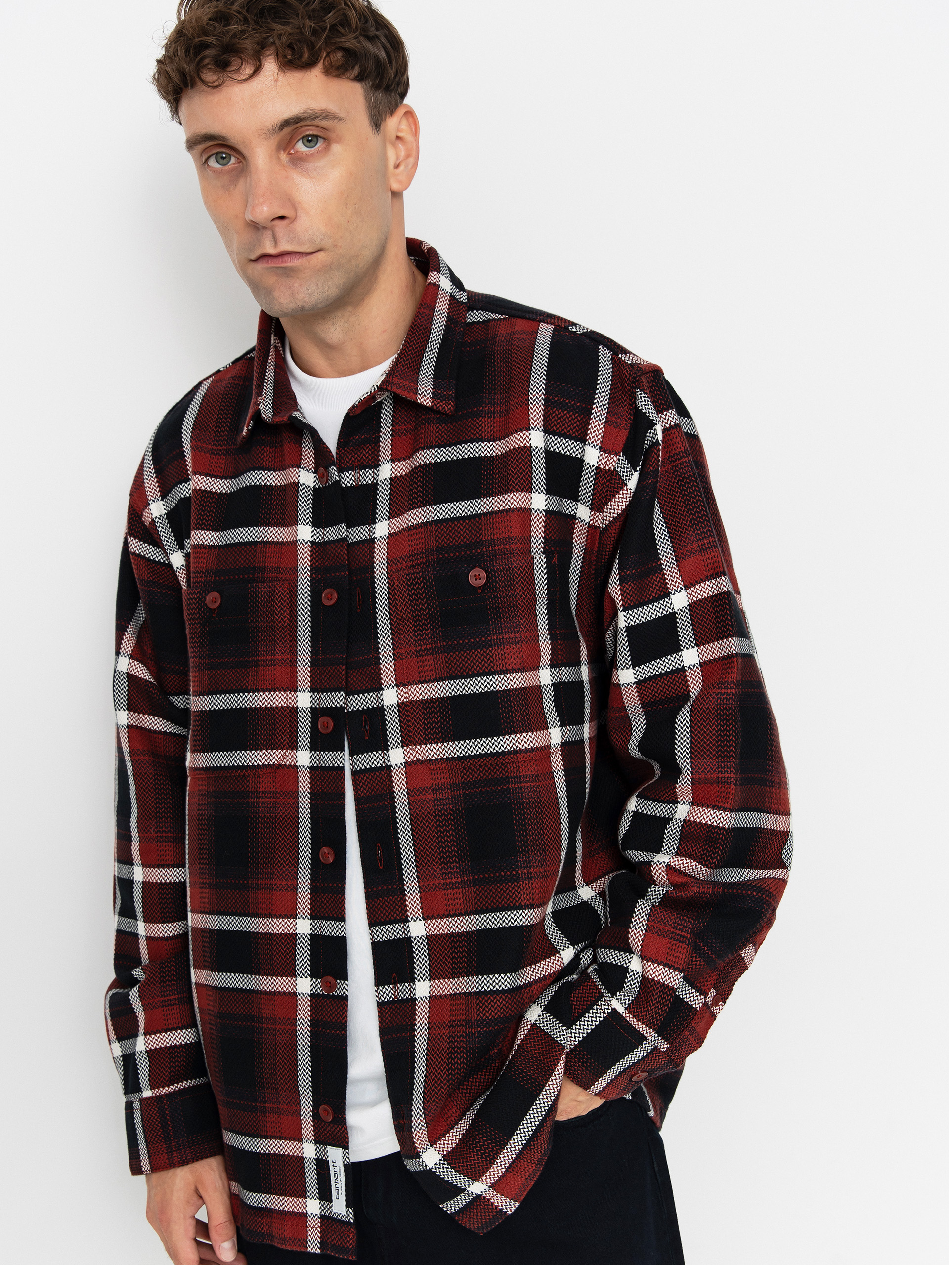 Koszula Carhartt WIP Vaughn (vaughn check/dark brick)