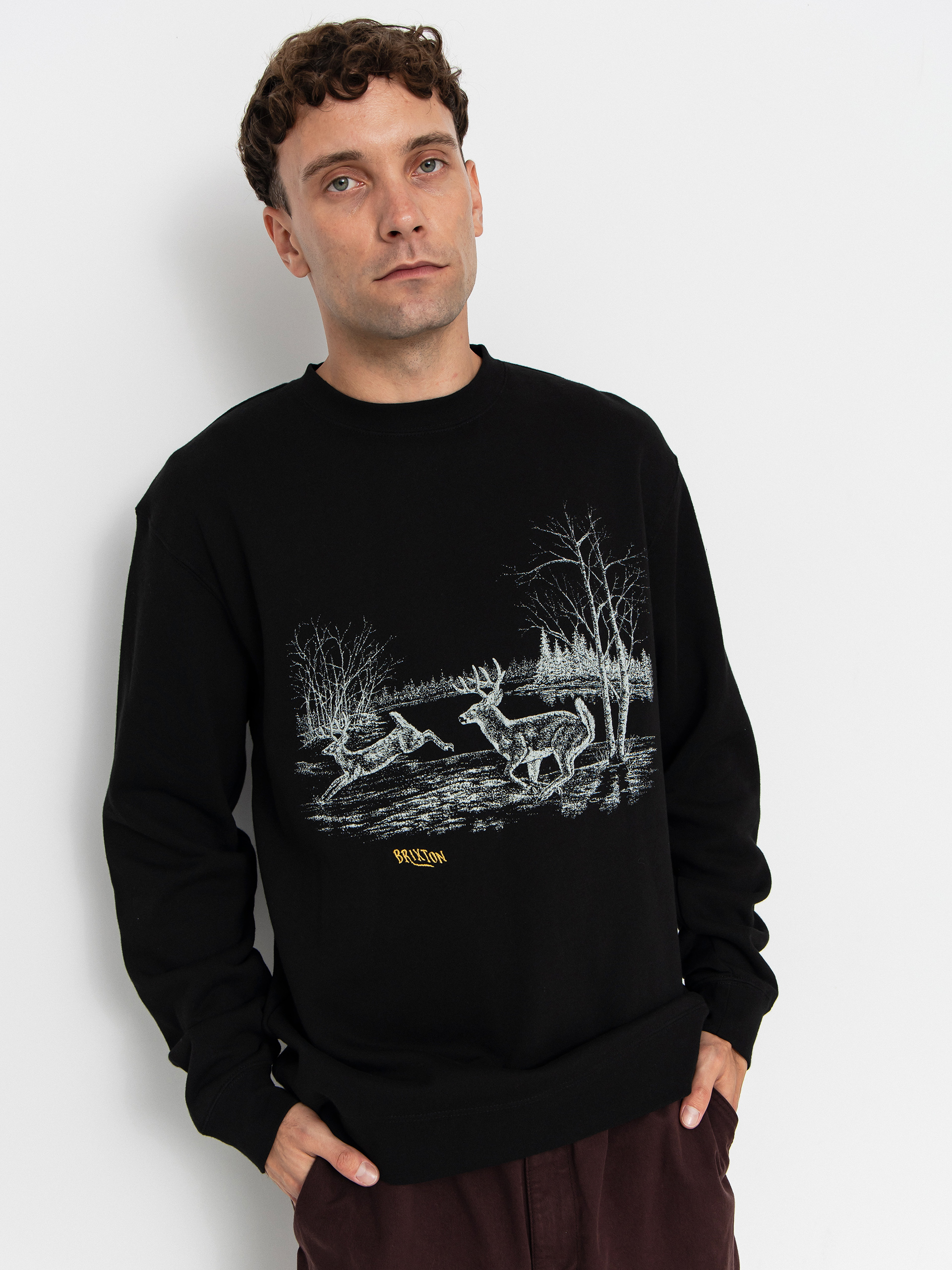 Bluza Brixton Gallop Crew (black)
