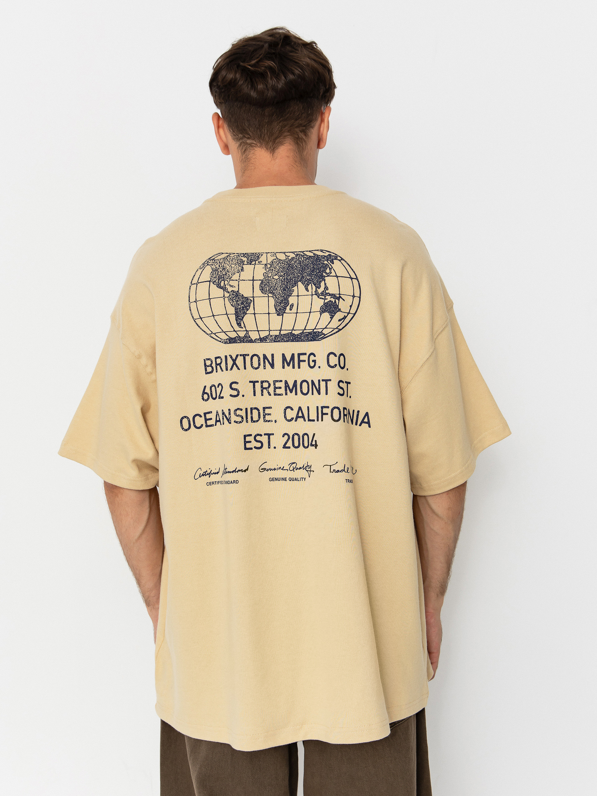 T-shirt Brixton Union Hw Relaxed (cream classic wash)