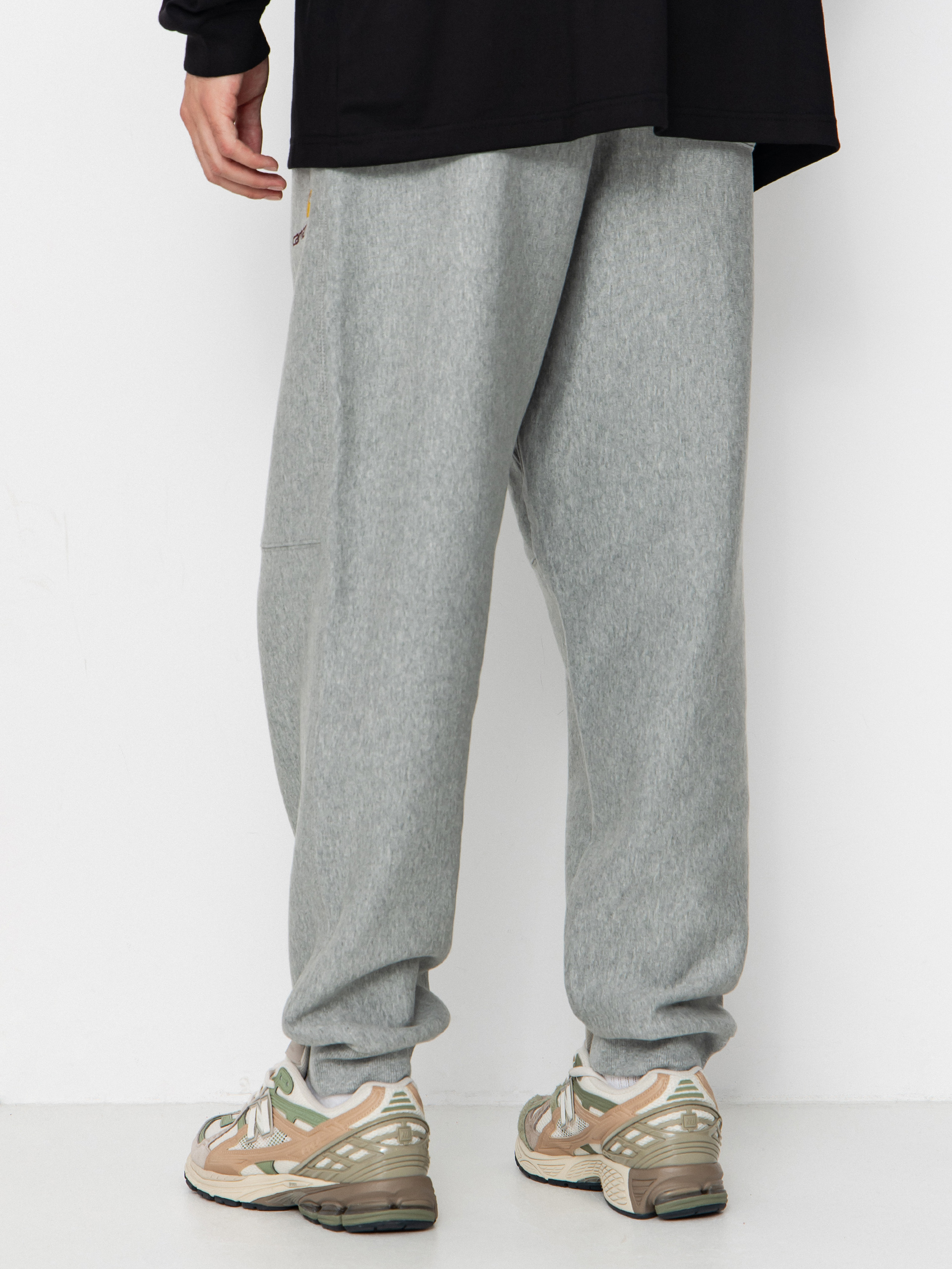 Spodnie Carhartt WIP American Script Jogging (grey heather)
