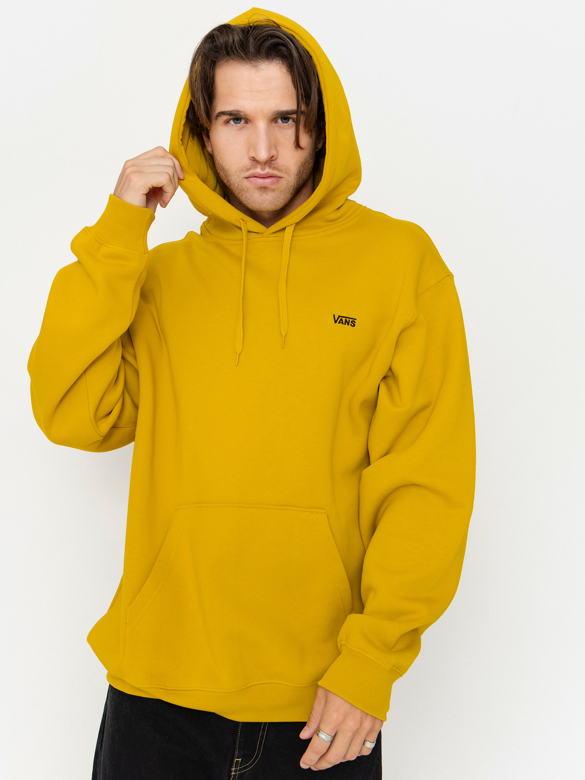 Bluza z kapturem Vans Left Chest II Loose HD (heritage mustard)