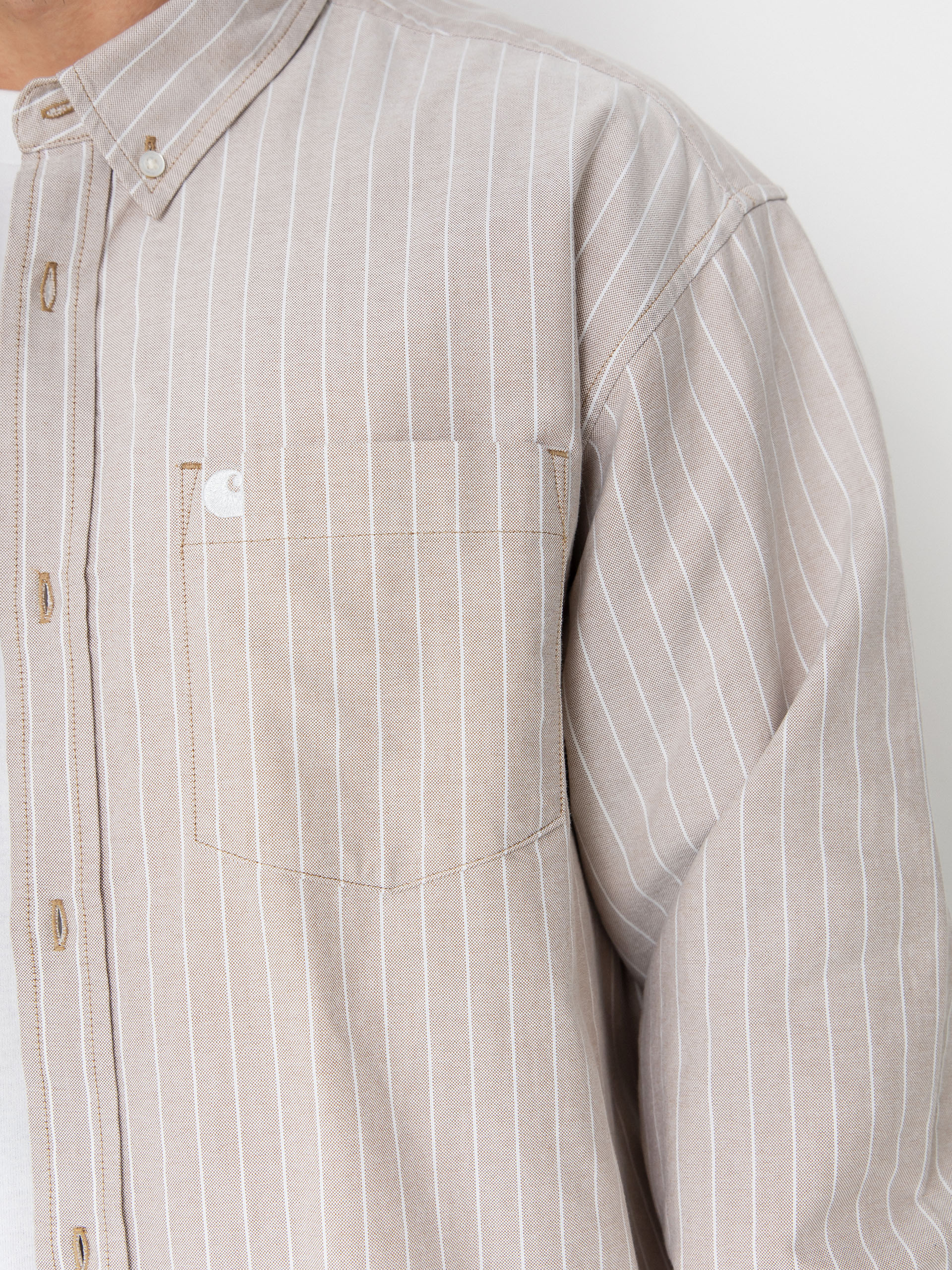 Koszula Carhartt WIP Cassel (cassel stripe/peanut/white)