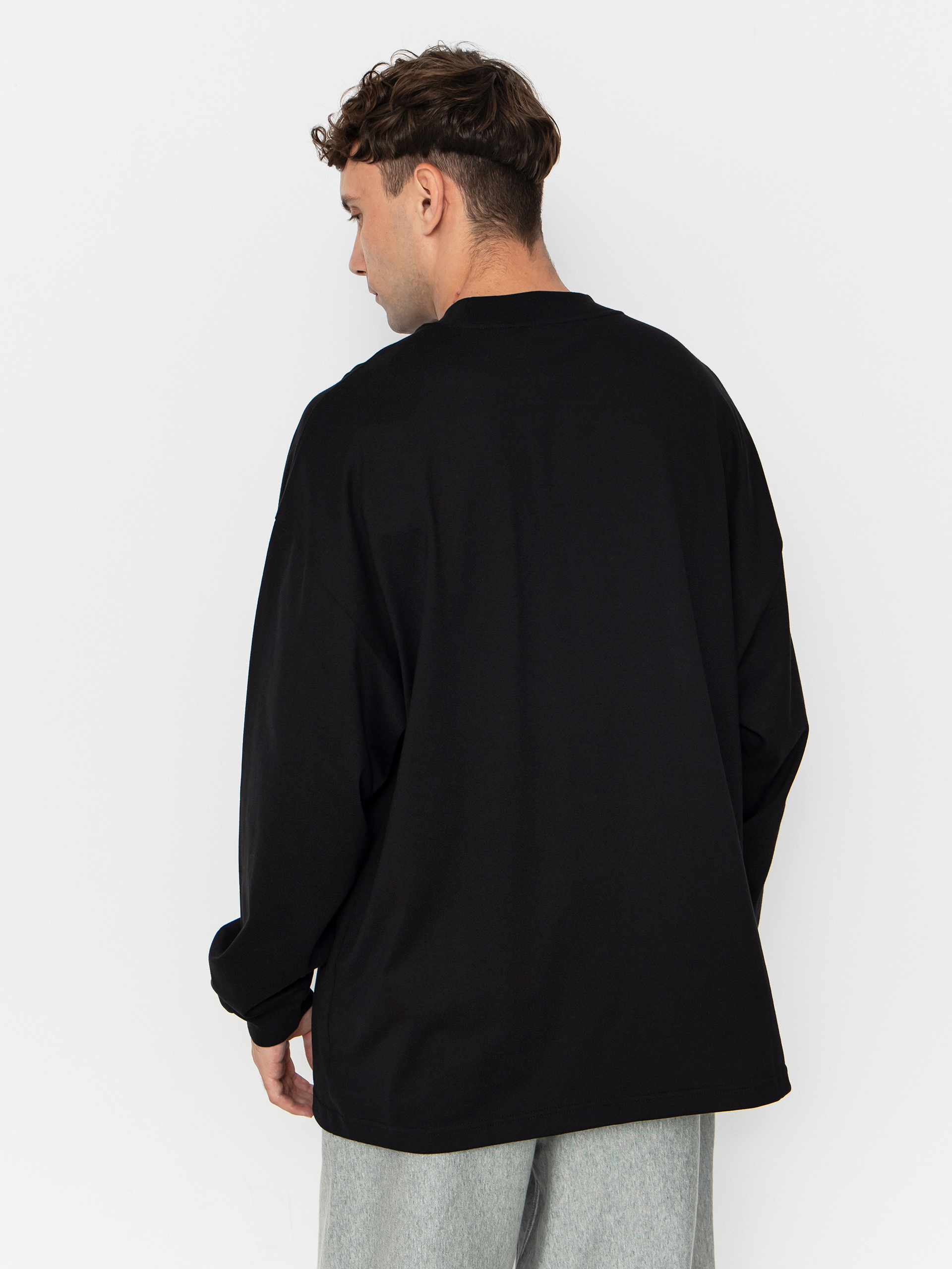 Longsleeve Carhartt WIP Schooling Mockneck (black/wax)