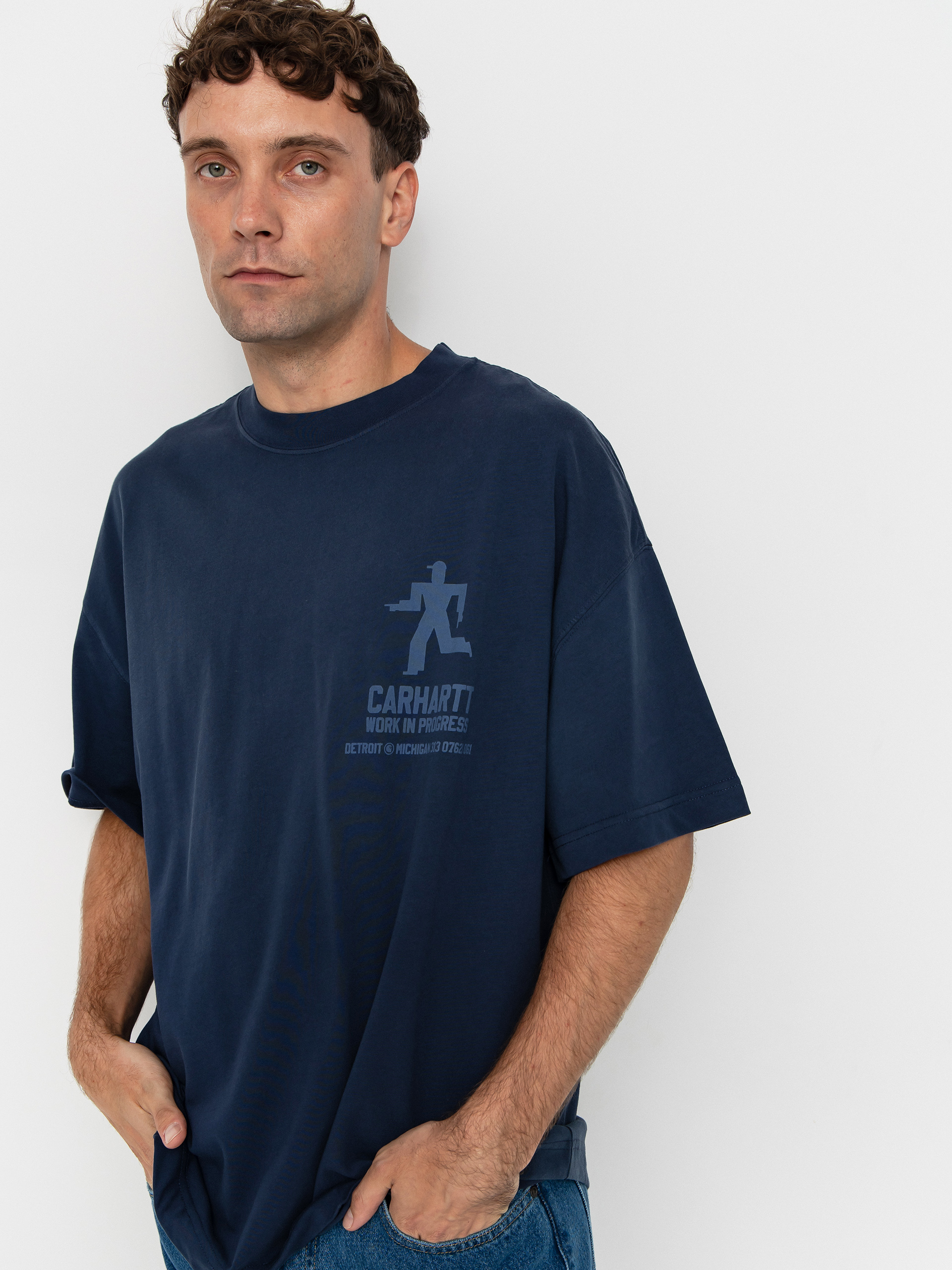 T-shirt Carhartt WIP Distance (jupiter/stone dyed)