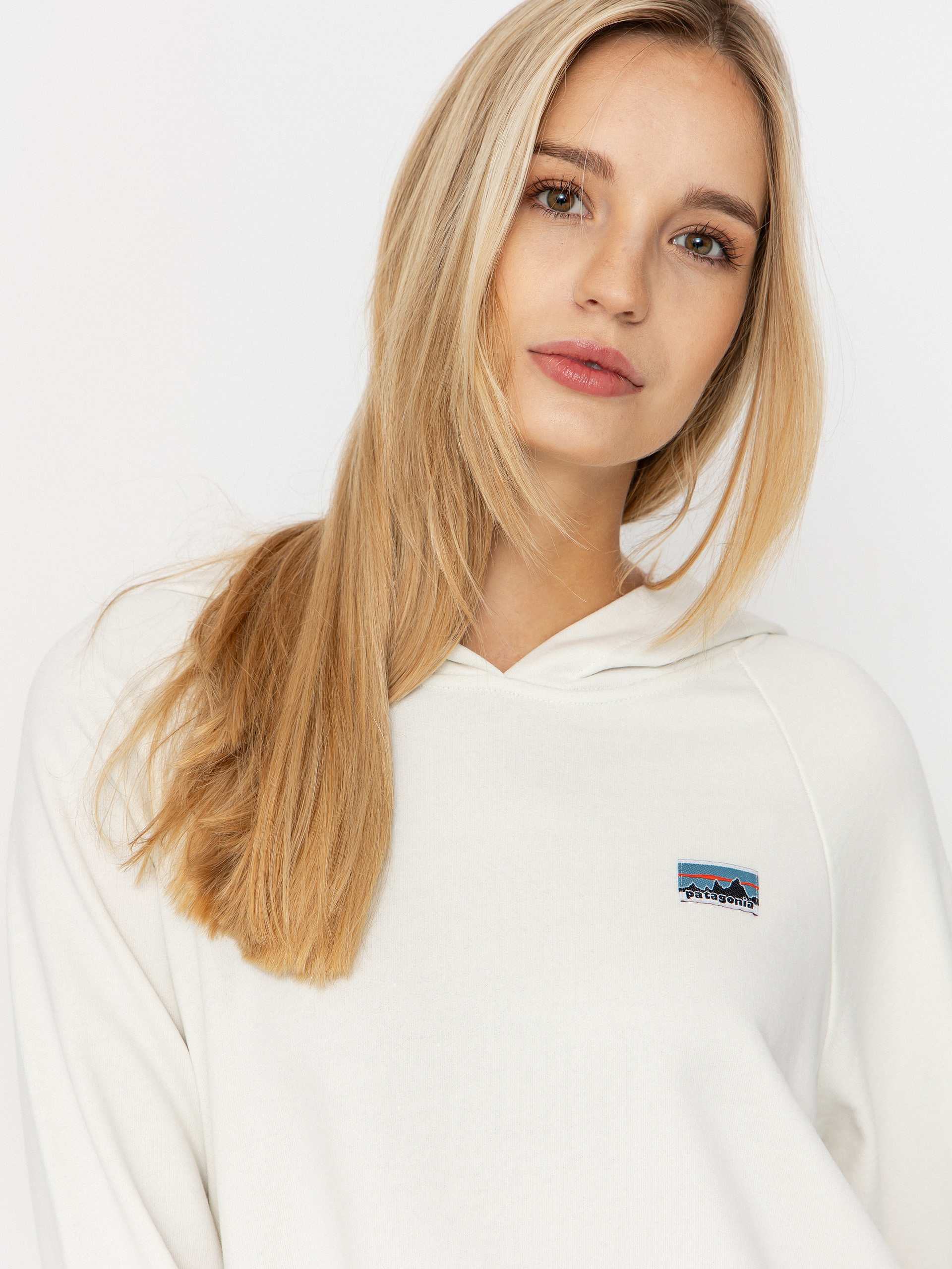 Bluza z kapturem Patagonia Regenerative Organic Certified Cotton Essential HD Wmn (wool white)
