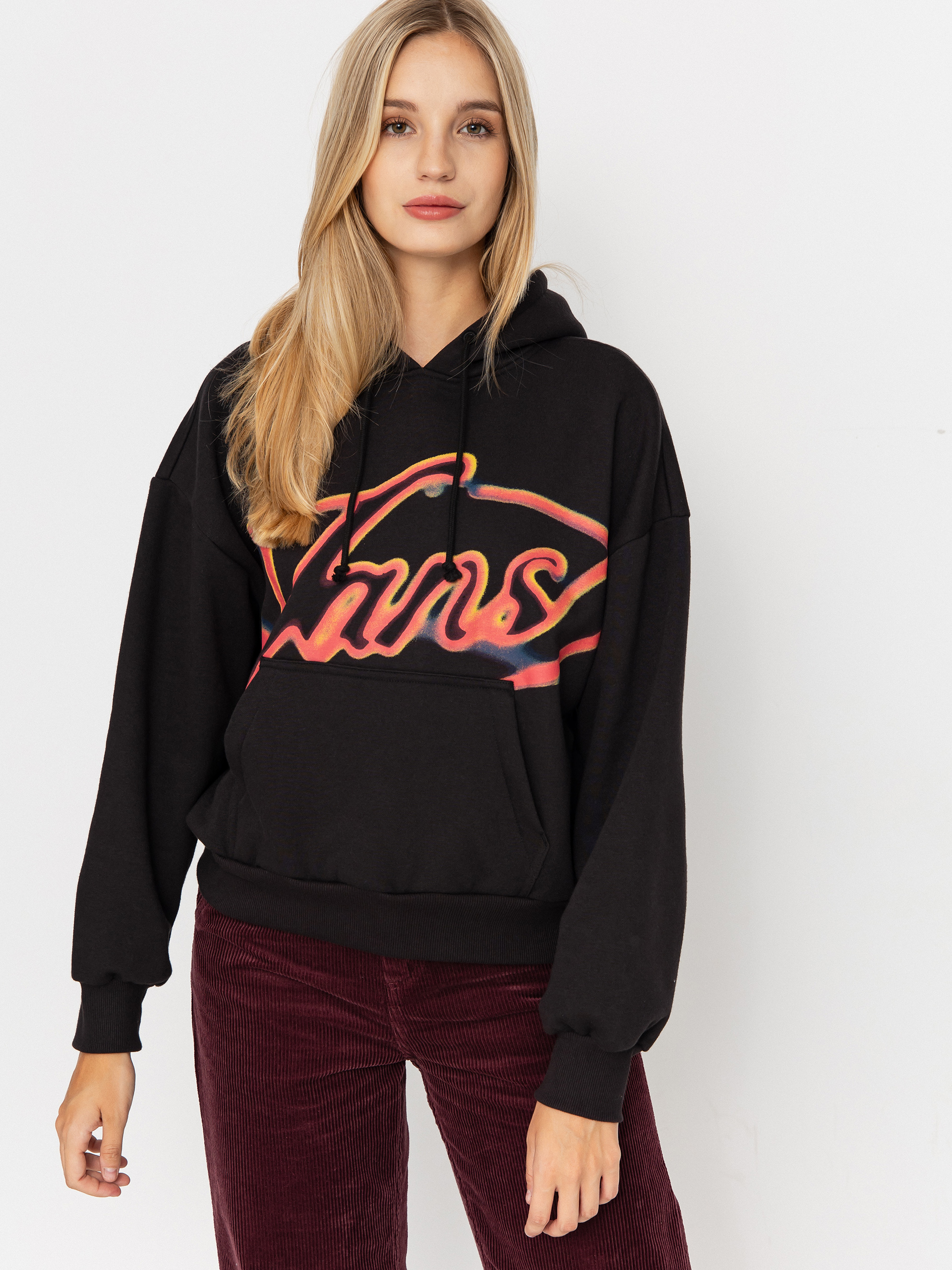 Bluza z kapturem Vans Outer Ring Retro HD Wmn (black)