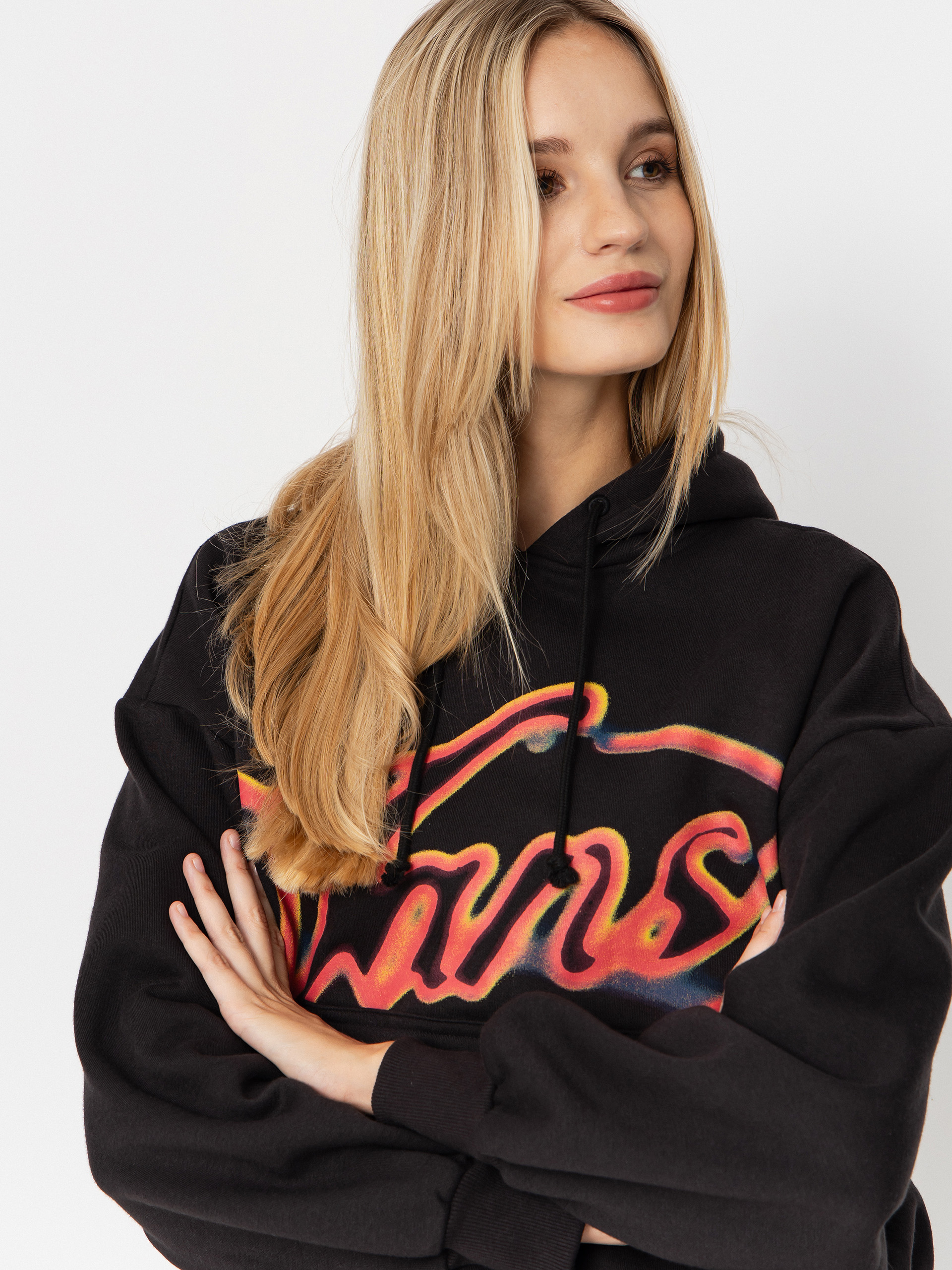 Bluza z kapturem Vans Outer Ring Retro HD Wmn (black)