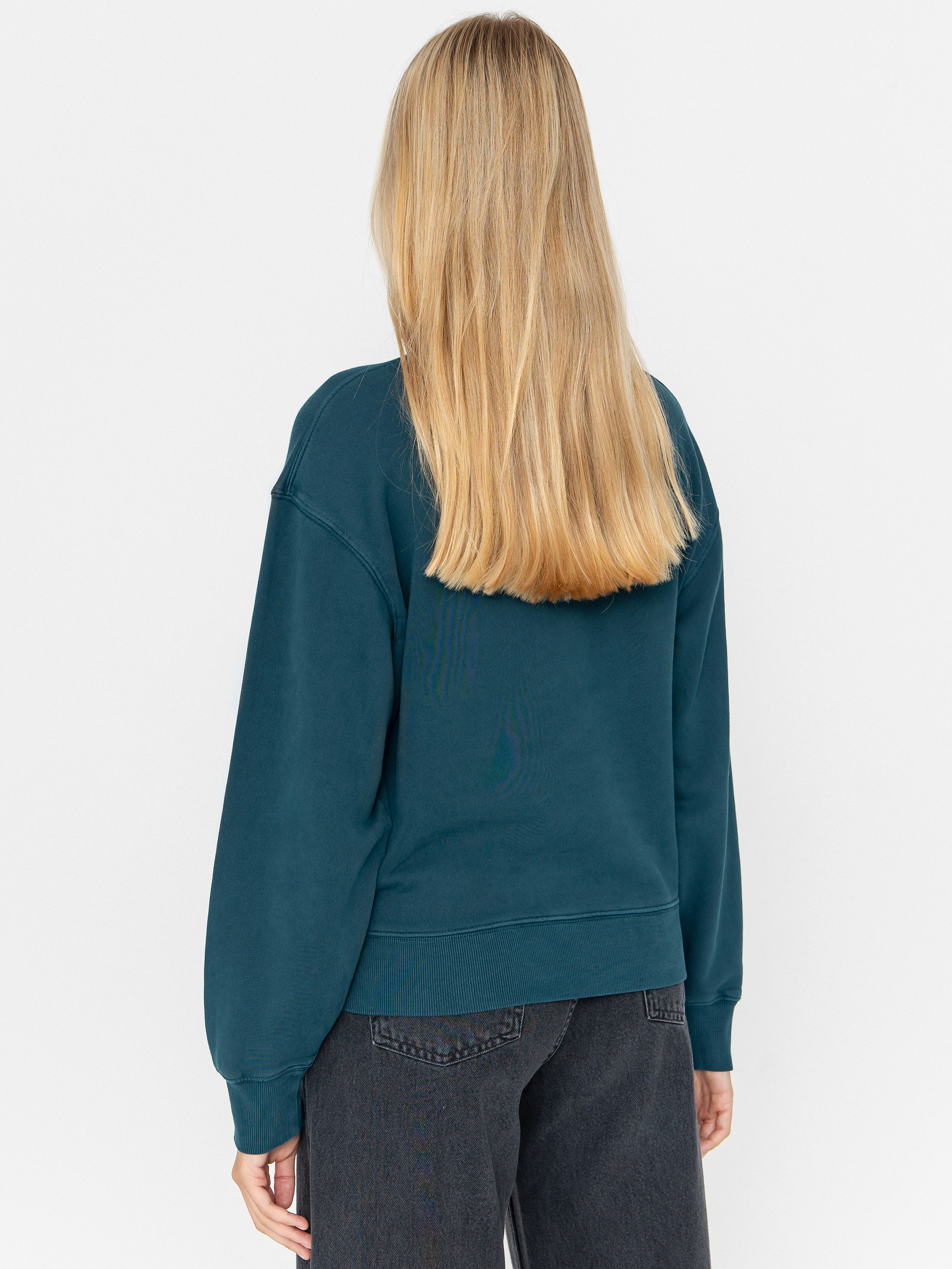 Bluza Carhartt WIP Nelson Wmn (deep lagoon/garment dyed)