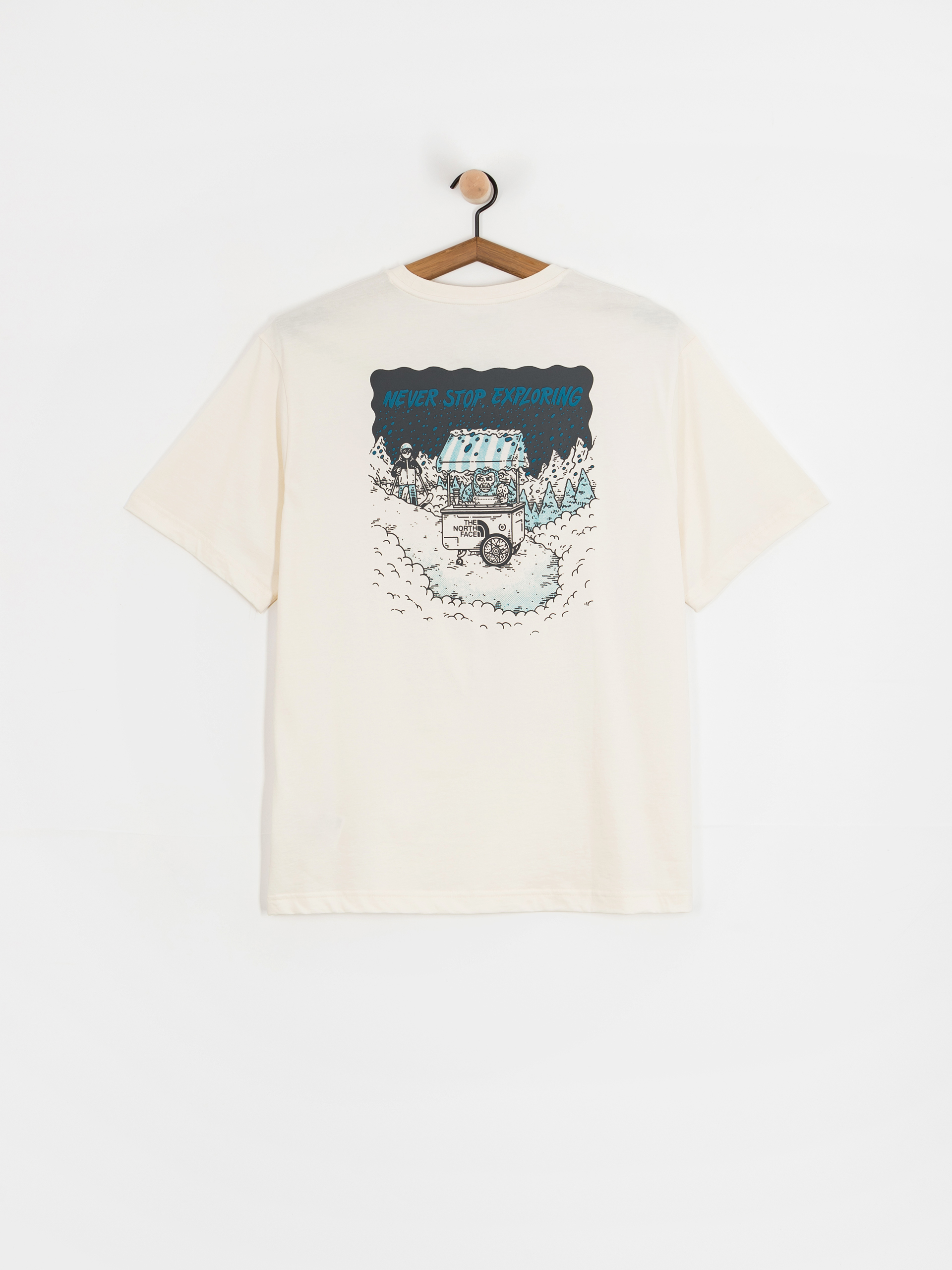 T-shirt The North Face Powder Days Relaxed Graphic (white dune)