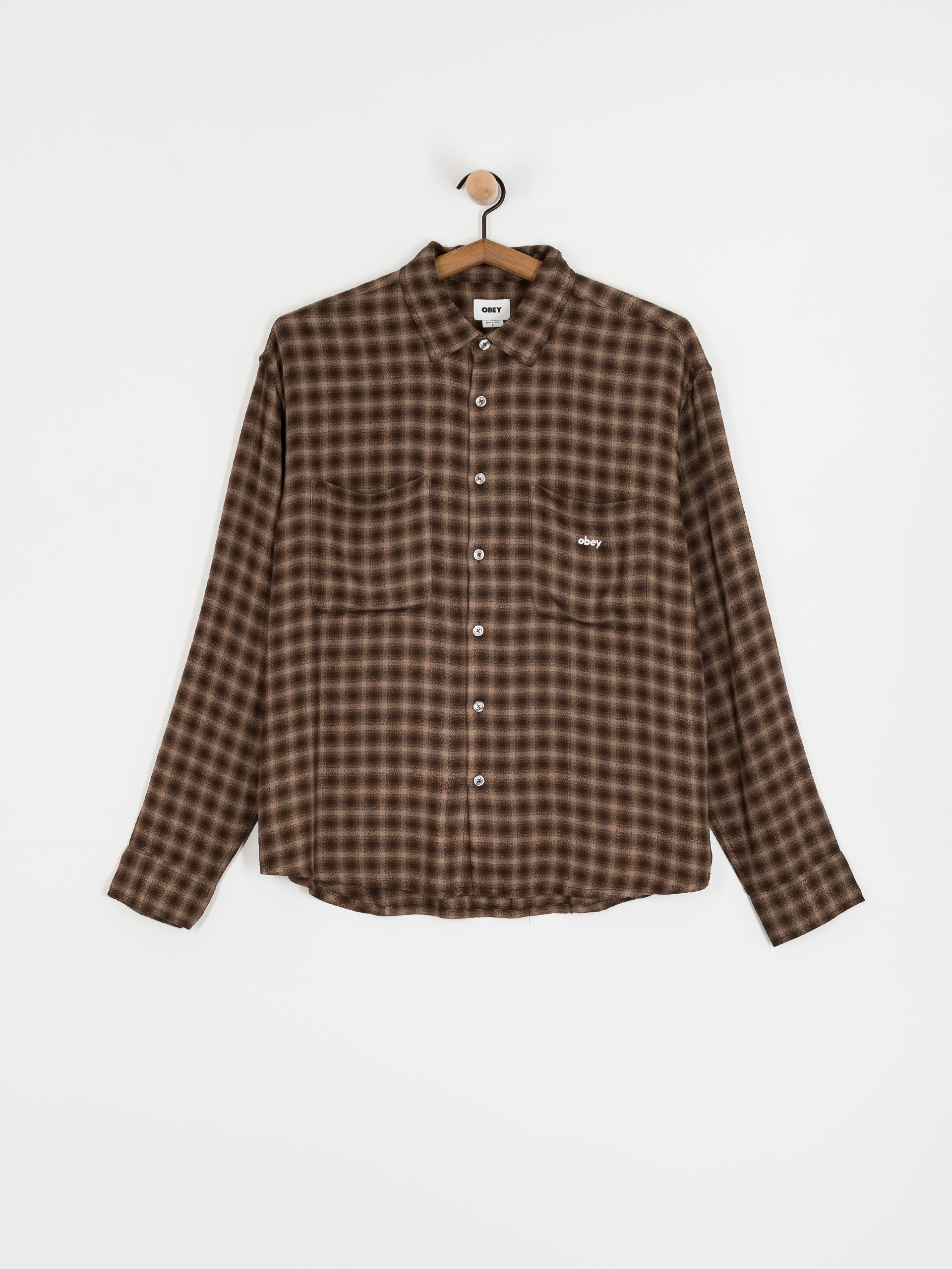 Koszula OBEY Clarence Woven (black multi)