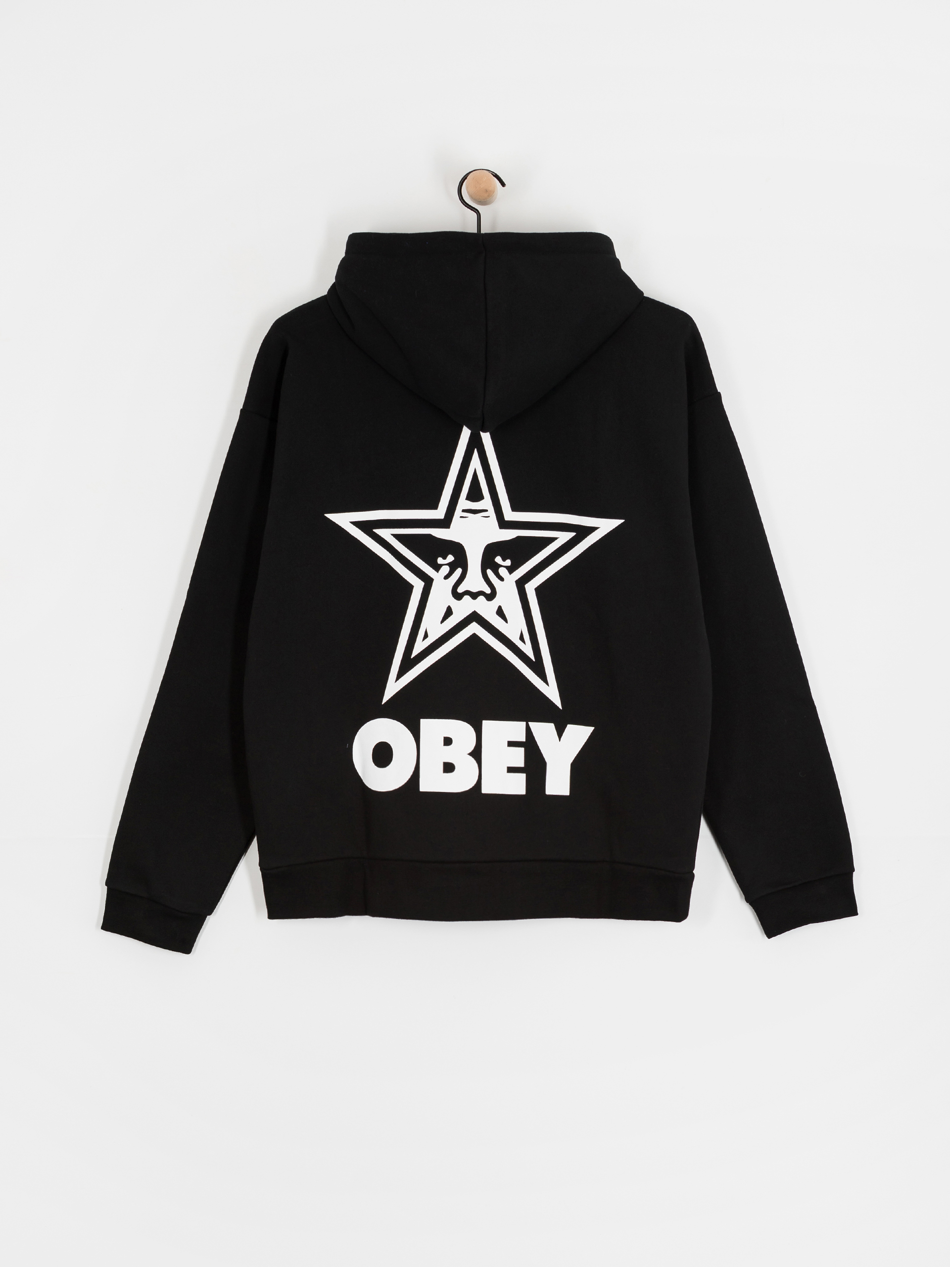 Bluza z kapturem OBEY Bold Star Extra Heavy HD (black)
