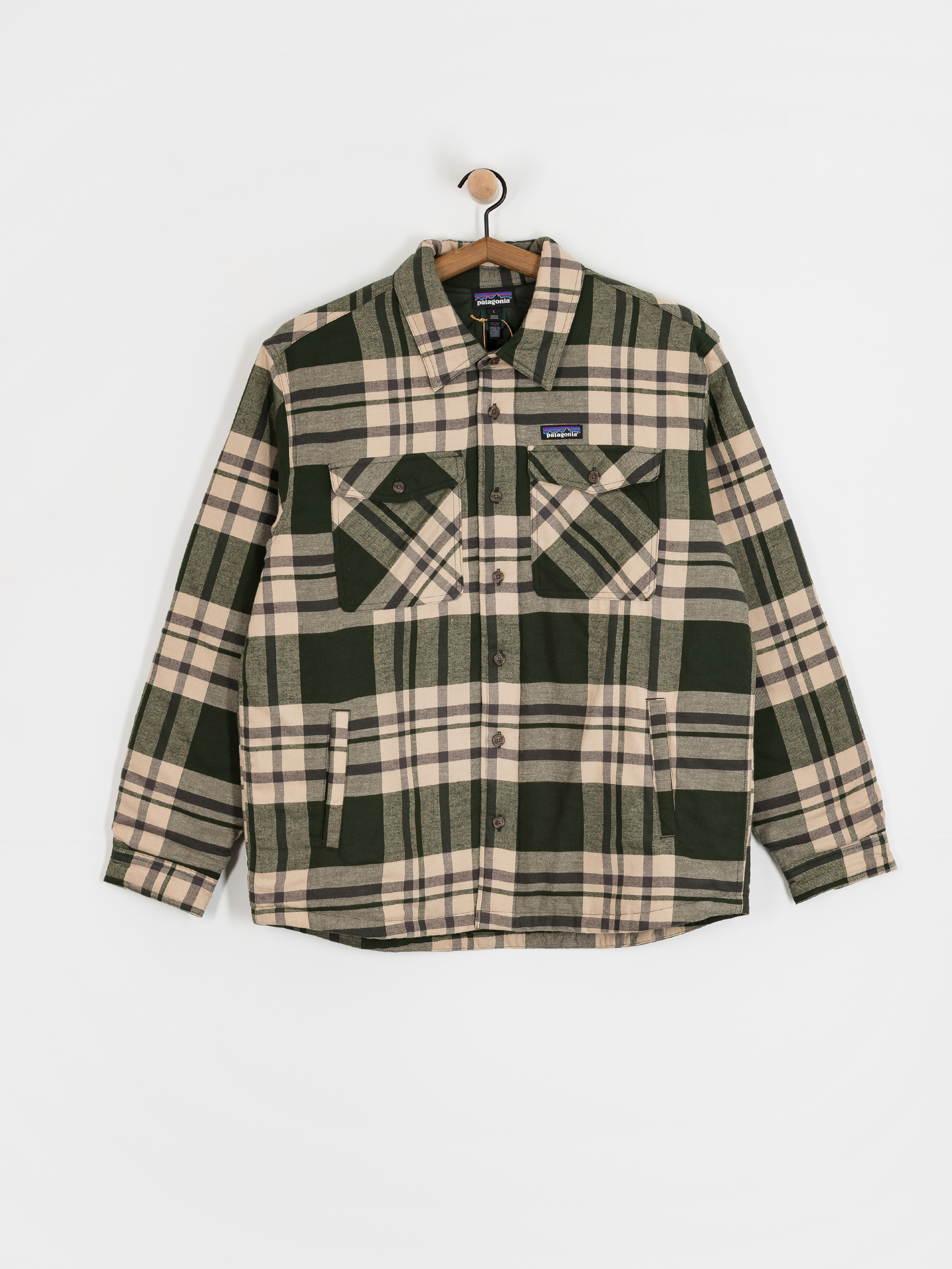 Koszula Patagonia LW Insulated Fjord Flannel (ashore old growth green)