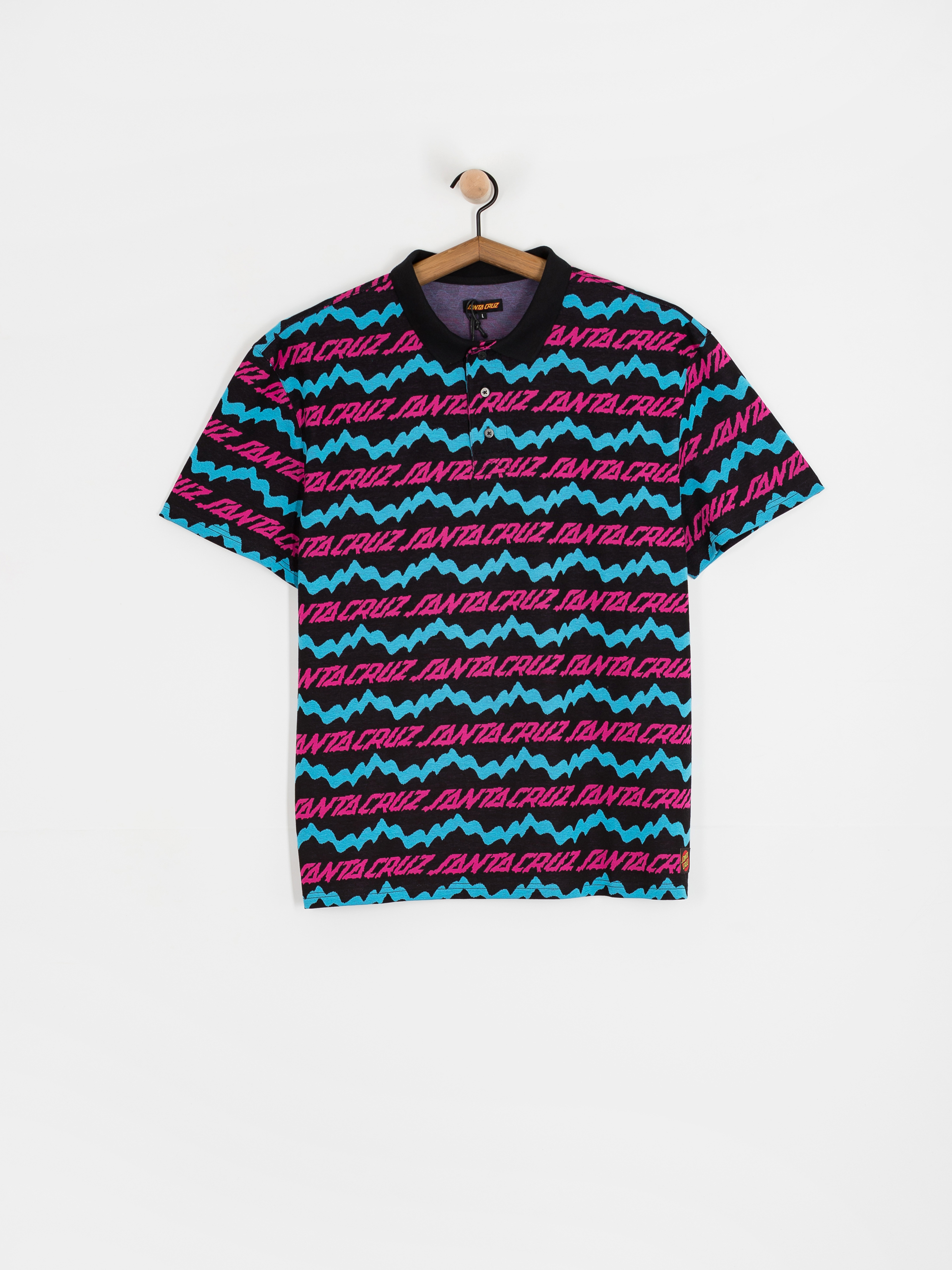 T-shirt Santa Cruz Slime Drip Polo (black)