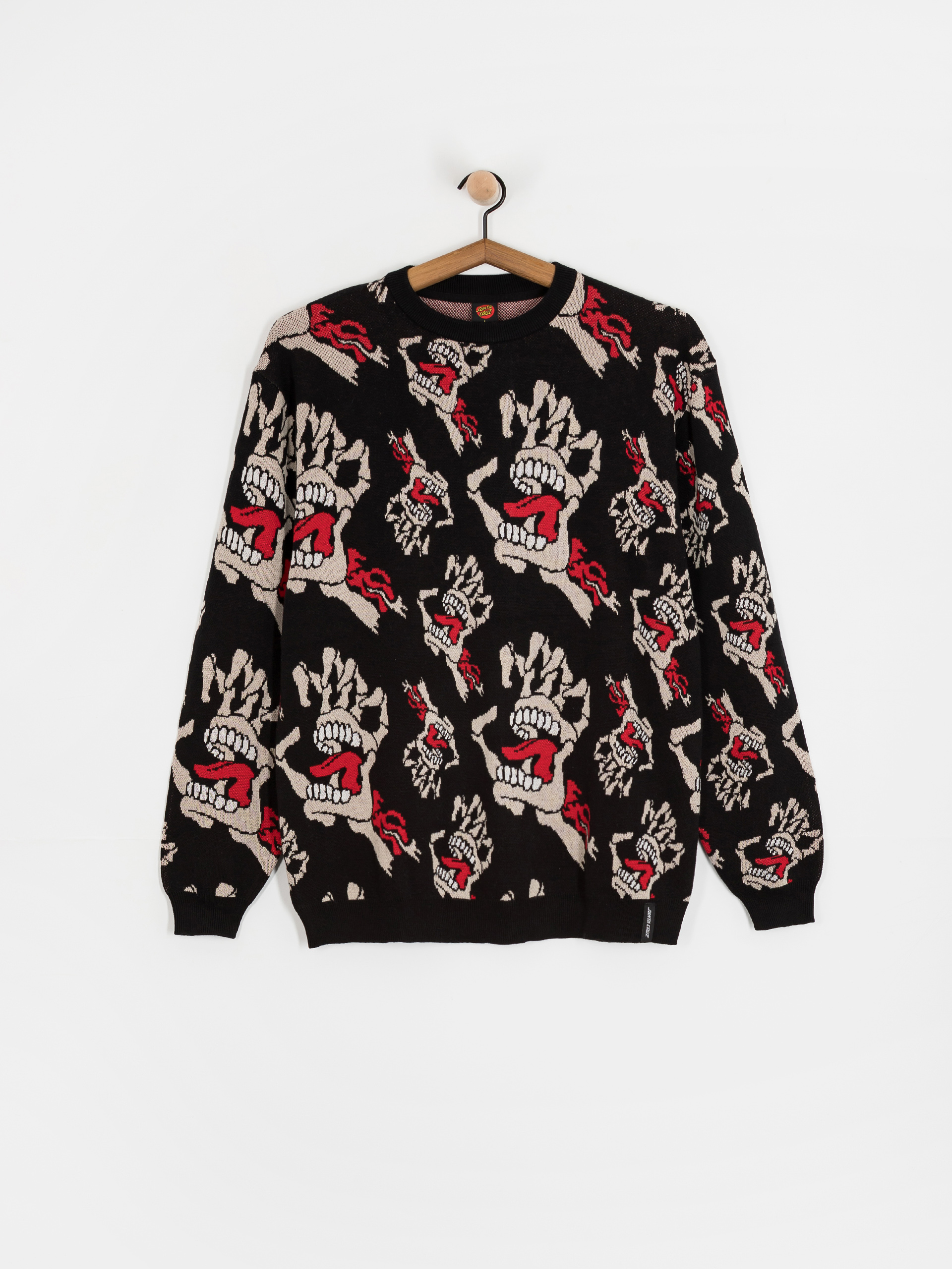 Sweter Santa Cruz Bone Hands All Over (black)