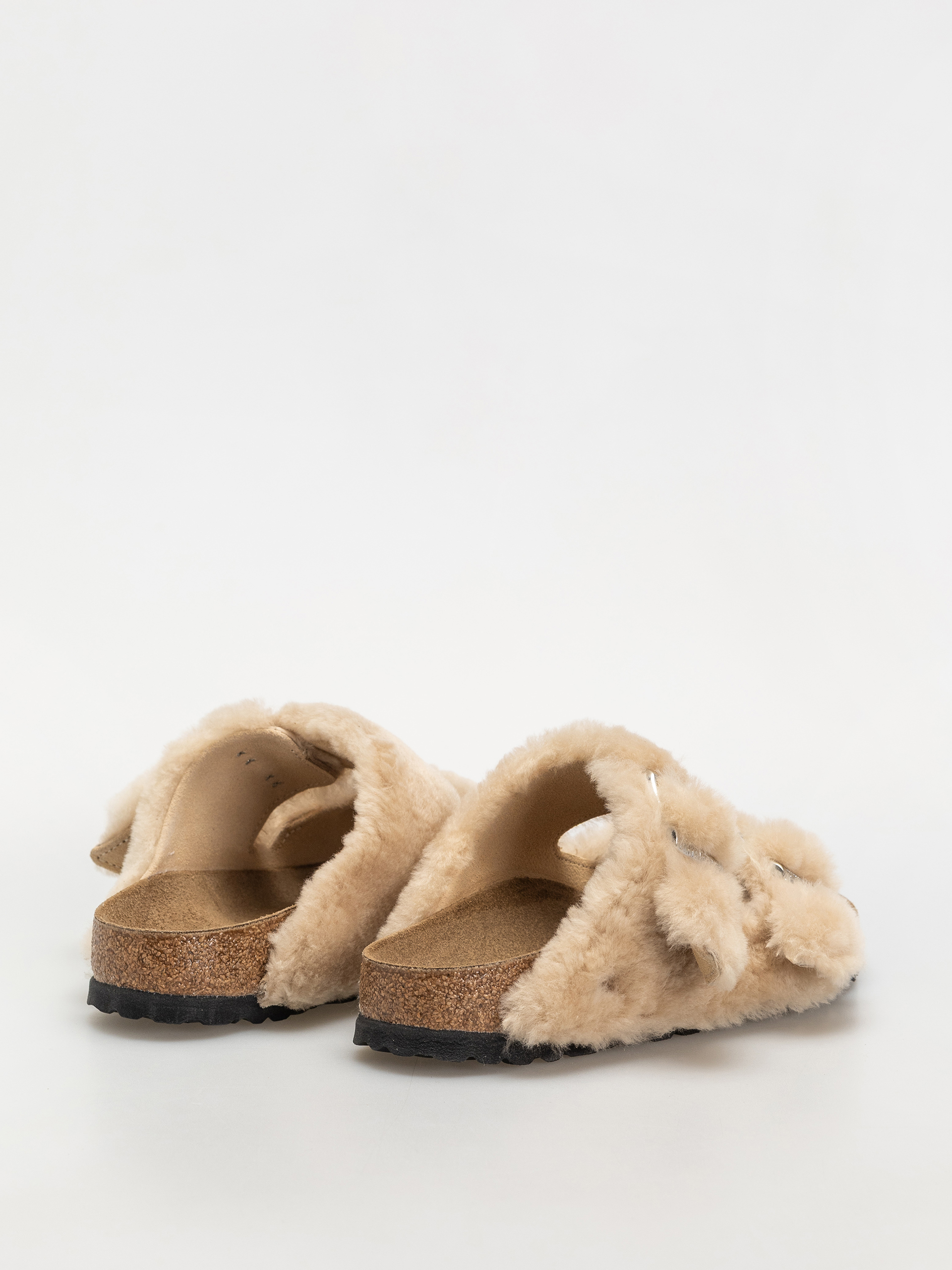 Klapki Birkenstock Arizona Shearling Cover Upper Narrow Wmn (sandcastle)