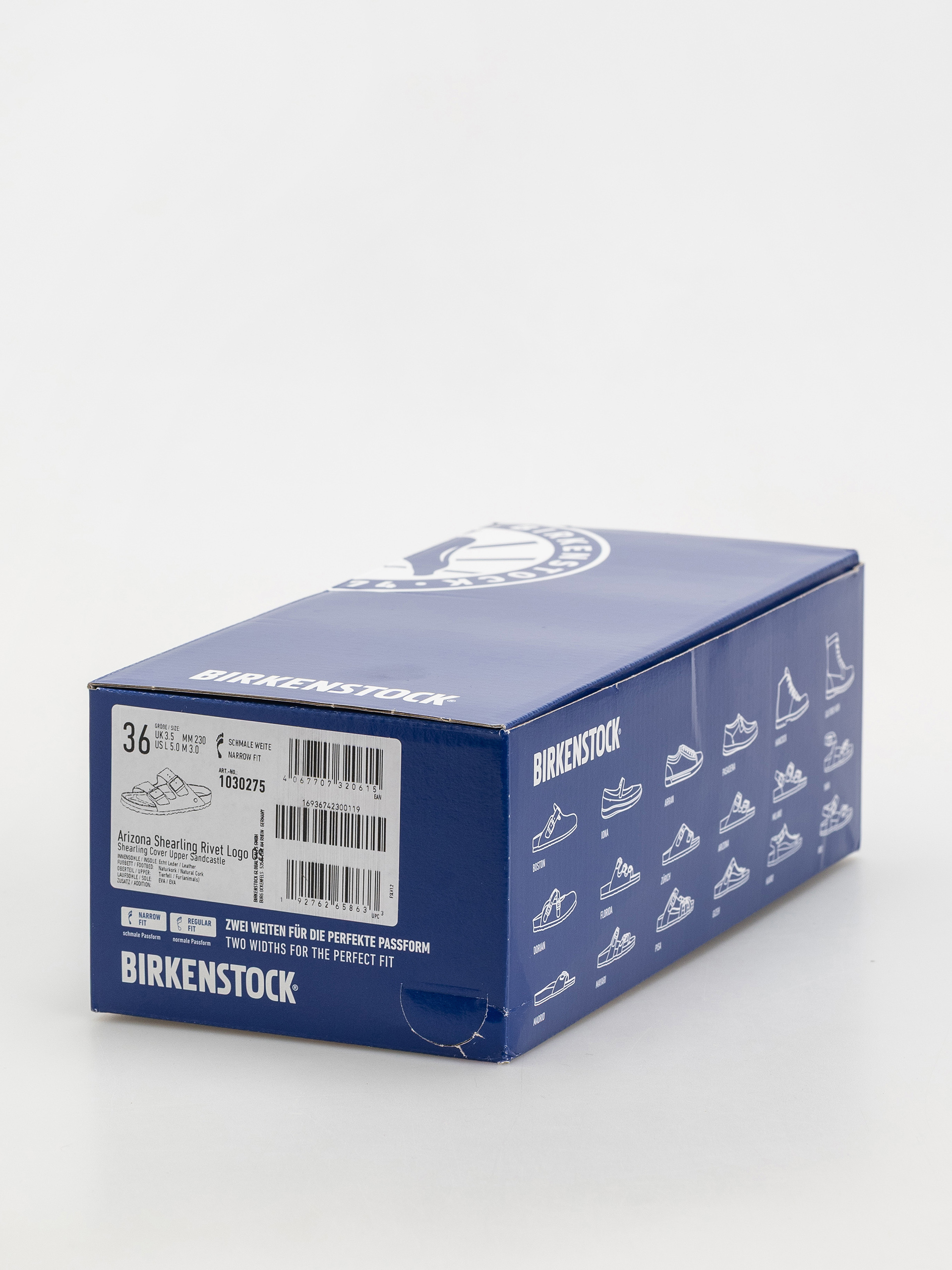 Klapki Birkenstock Arizona Shearling Cover Upper Narrow Wmn (sandcastle)