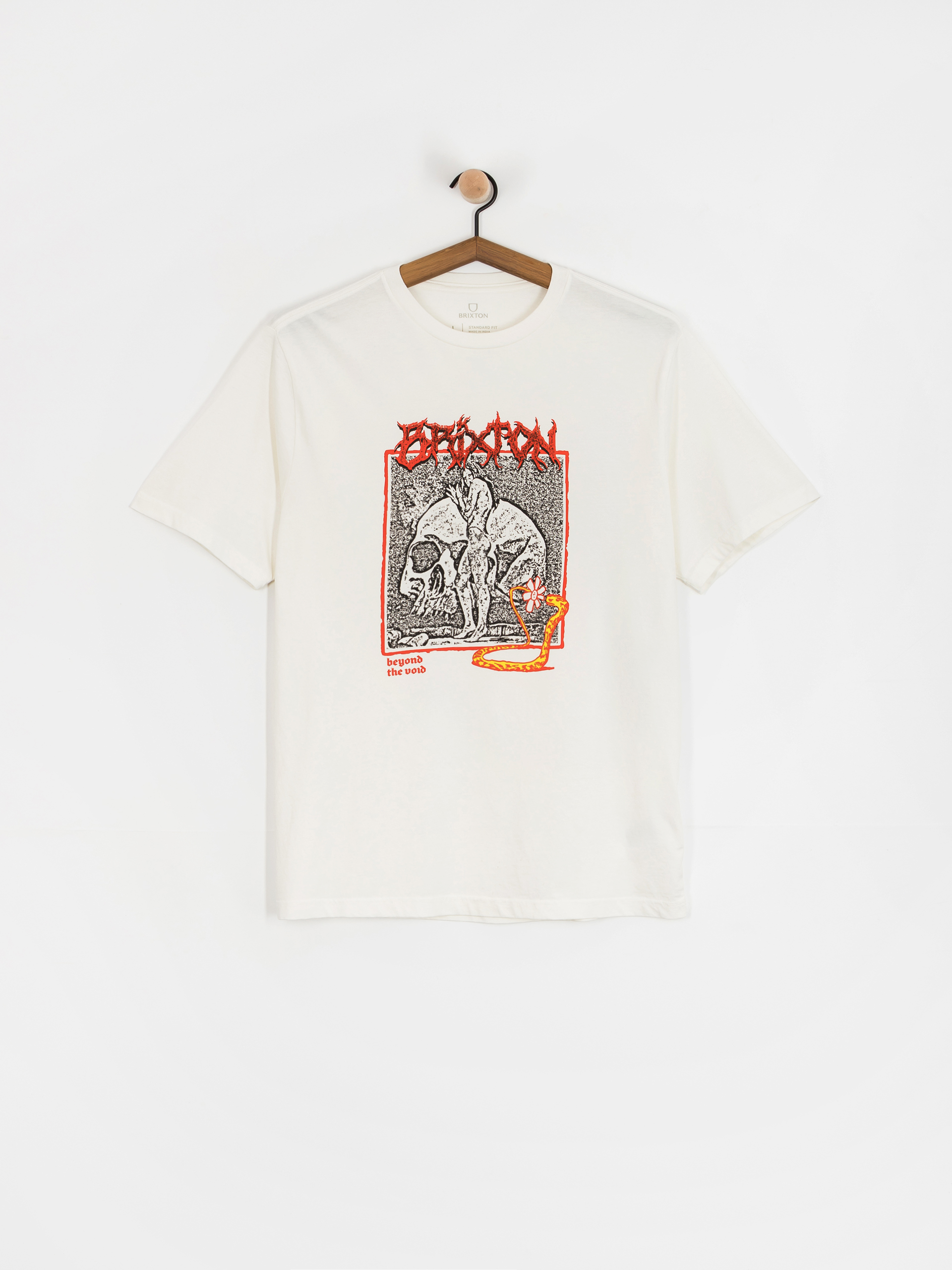 T-shirt Brixton Void Premium Stt (off white worn wash)