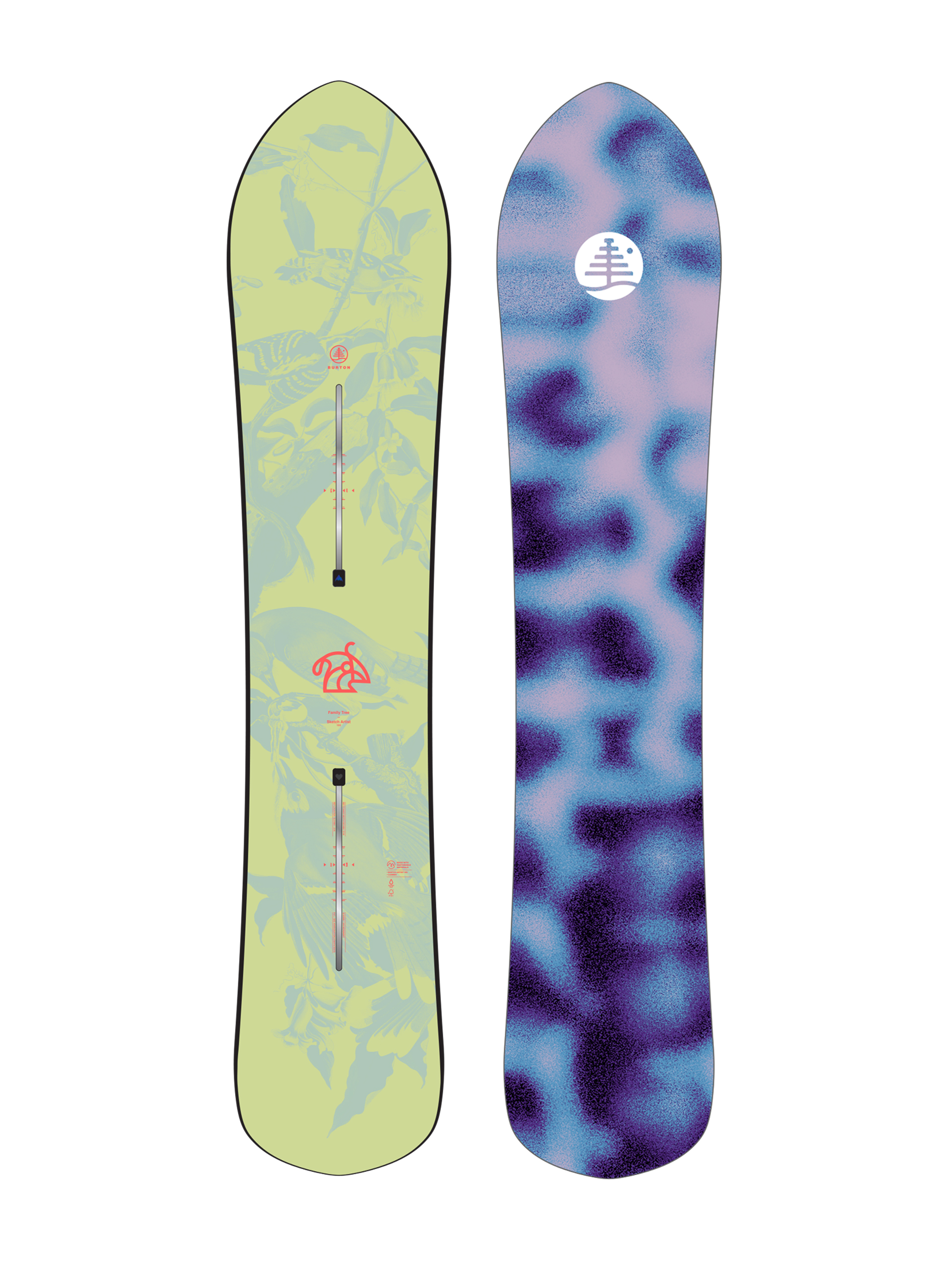Męska Deska snowboardowa Burton Family Tree Sketch Artist
