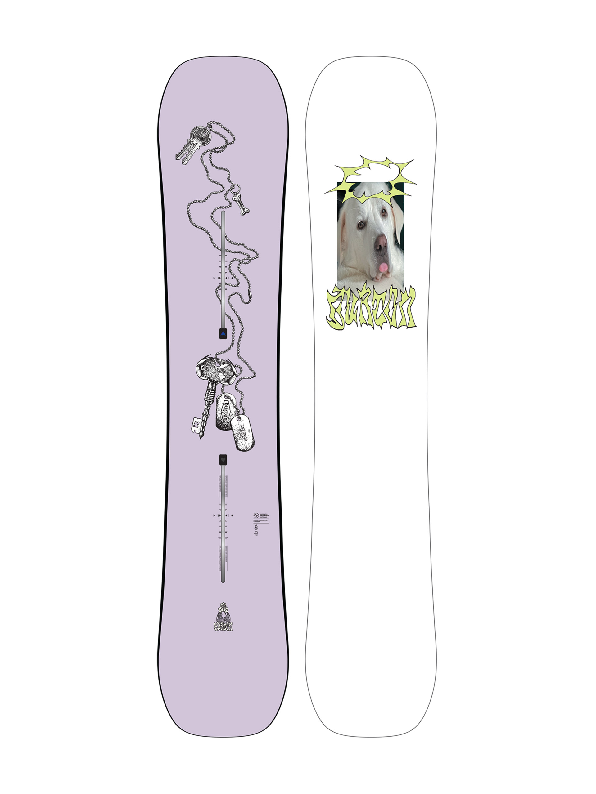 Deska snowboardowa Burton Custom Twin - szary (158)