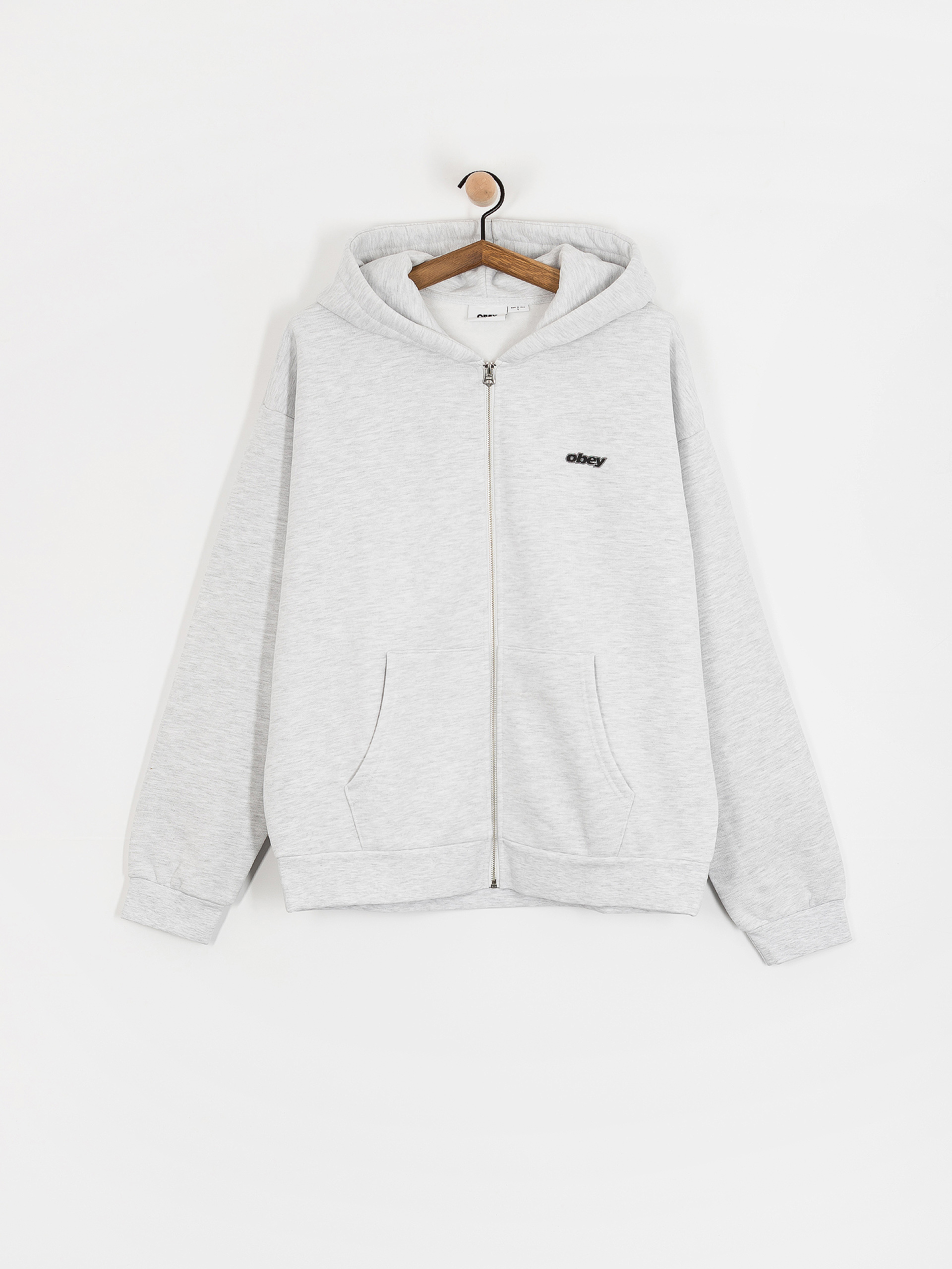 Bluza z kapturem OBEY Gaze Extra Heavy ZHD (ash grey)