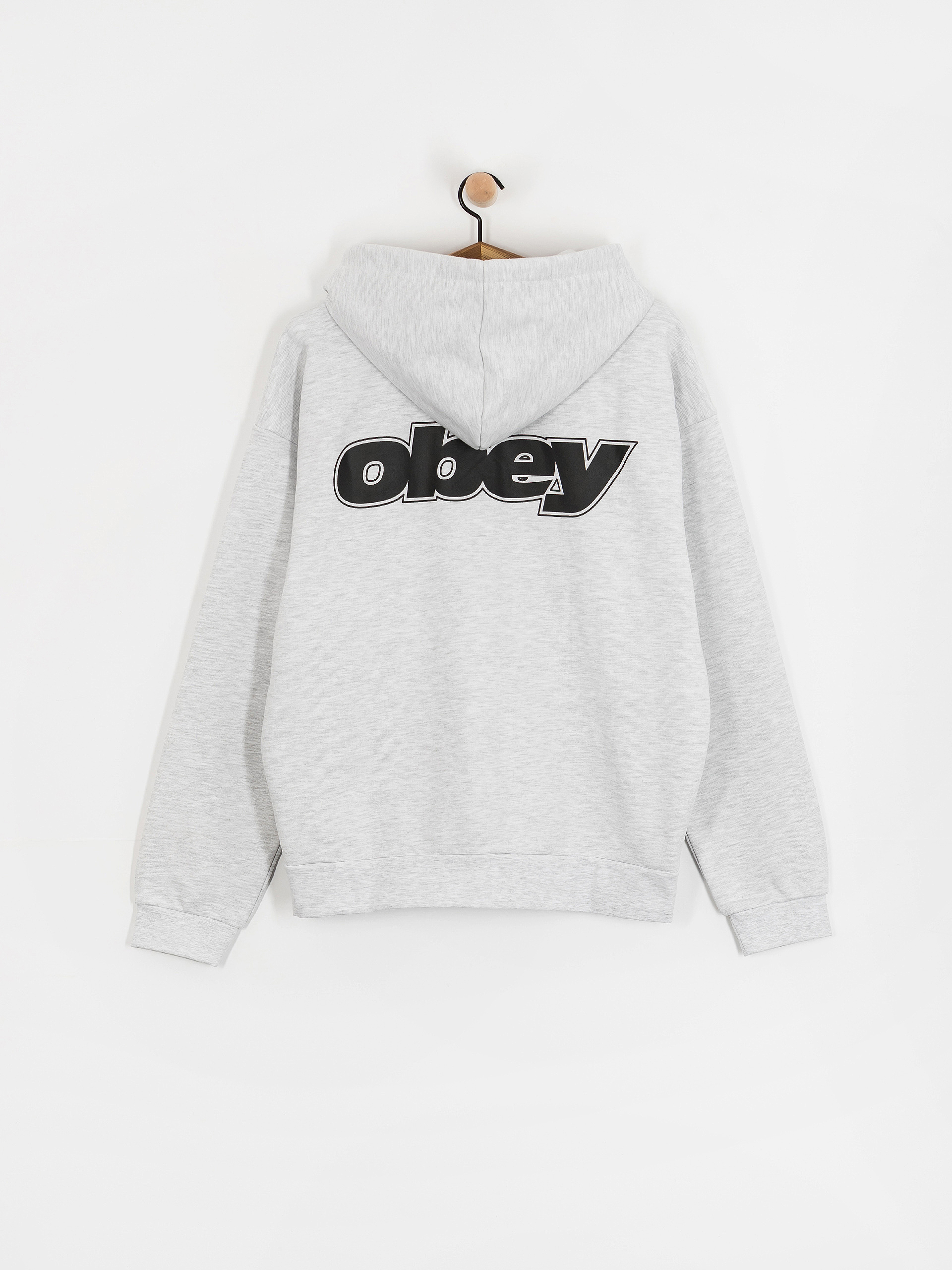 Bluza z kapturem OBEY Gaze Extra Heavy ZHD (ash grey)