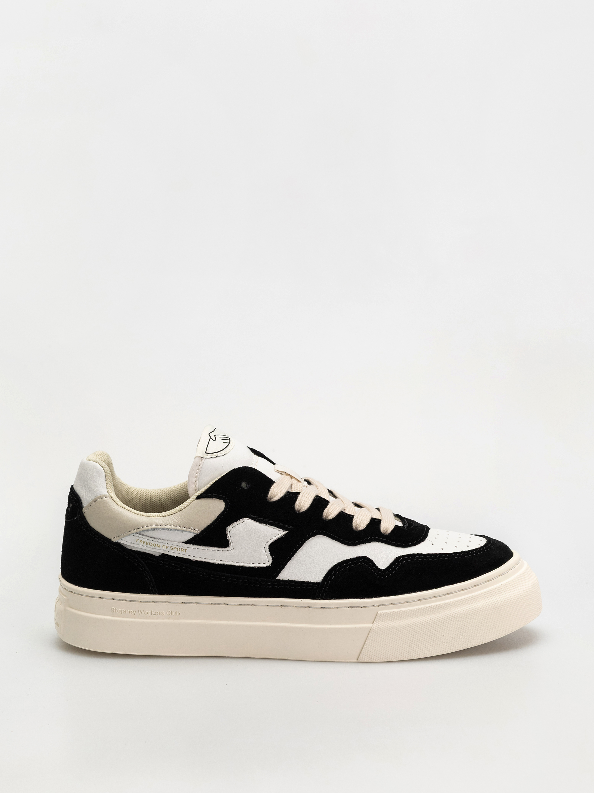 Buty Stepney Workers Club Pearl S-Strike (suede leather black white)