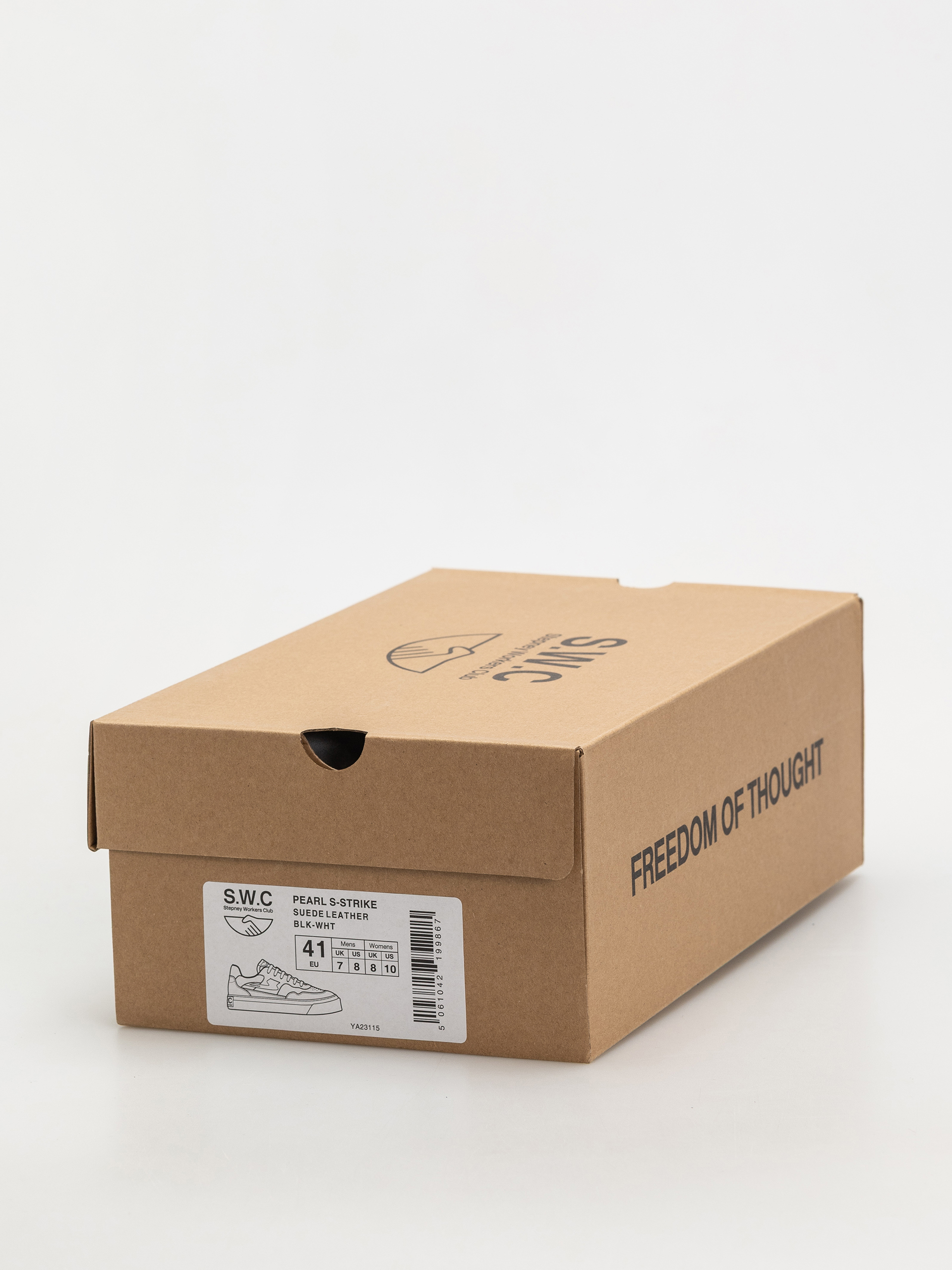 Buty Stepney Workers Club Pearl S-Strike (suede leather black white)