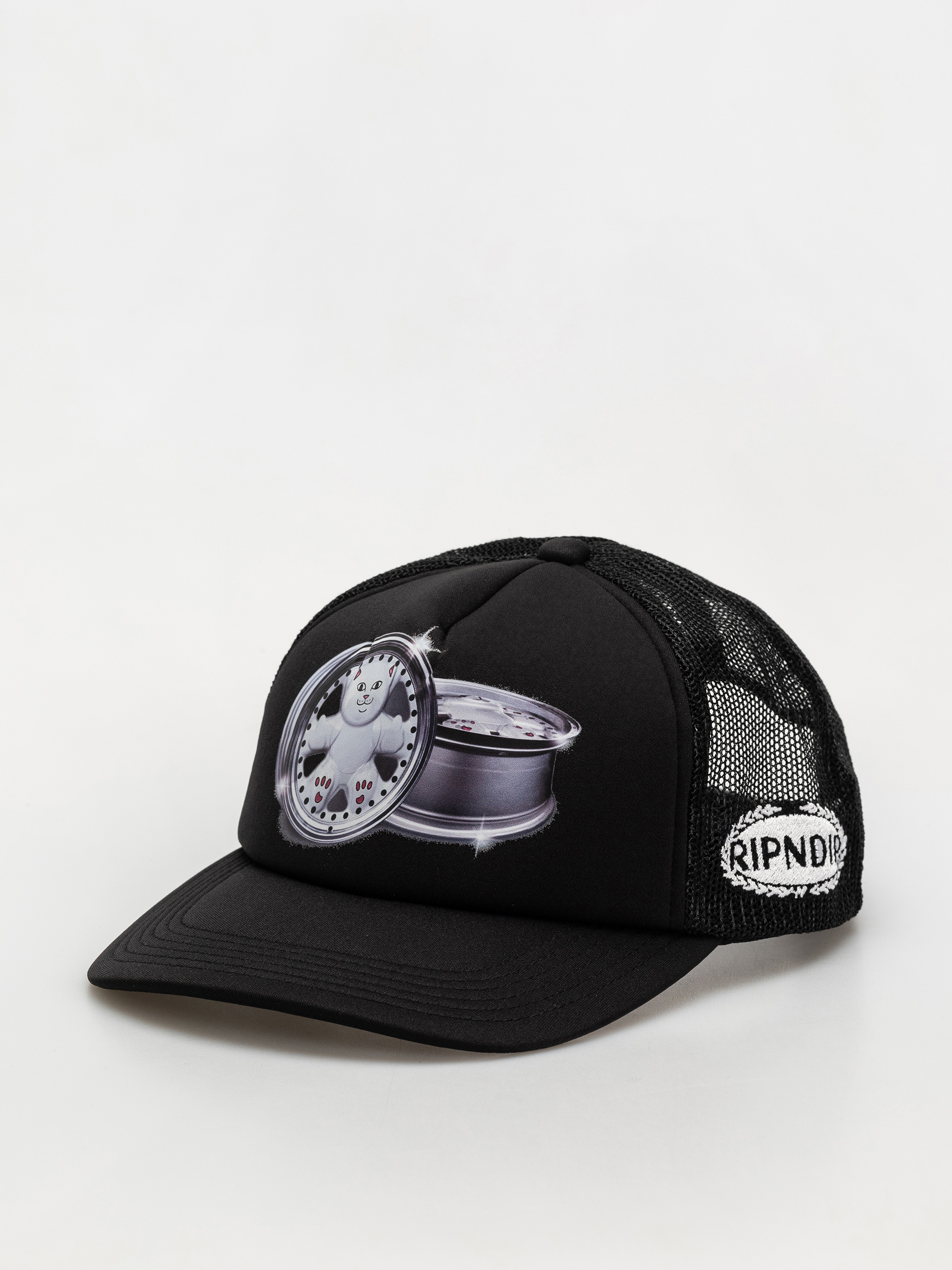 Czapka z daszkiem RipNDip Nerm Wheels Trucker (black)