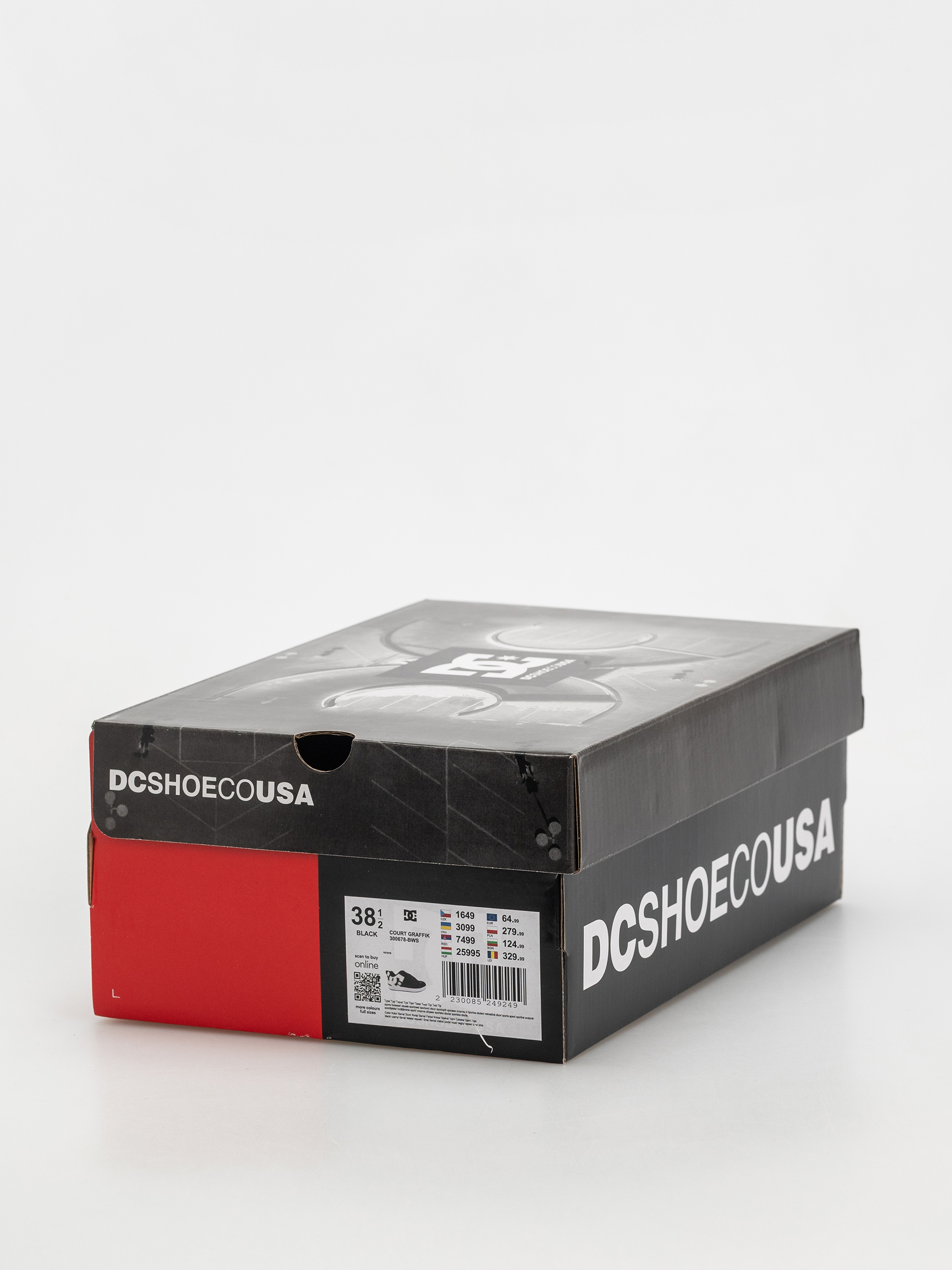 Buty DC Court Graffik Wmn (black/white stencil)