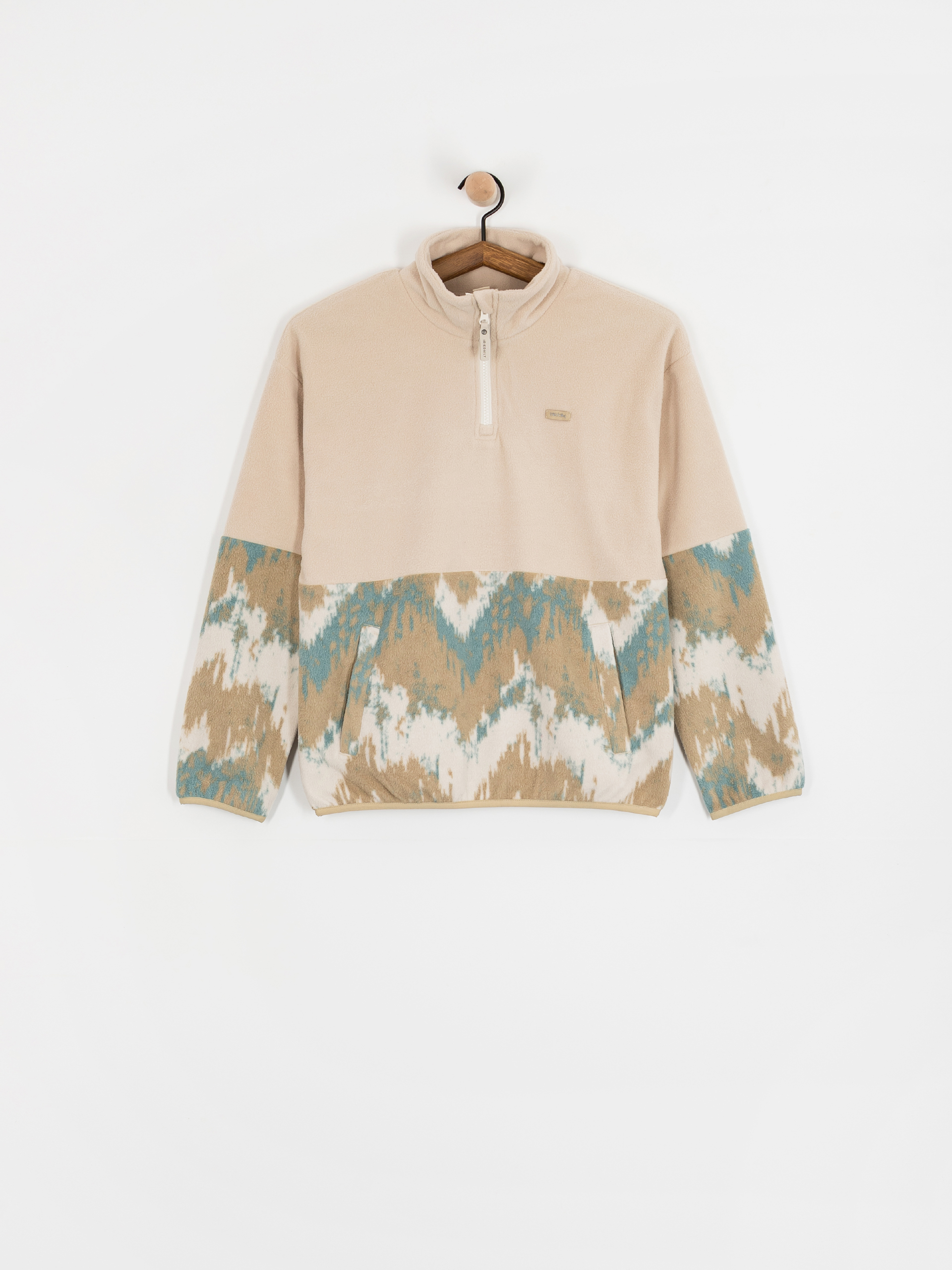 Damski Polar Iriedaily Half Indi Troyer (khaki grey)