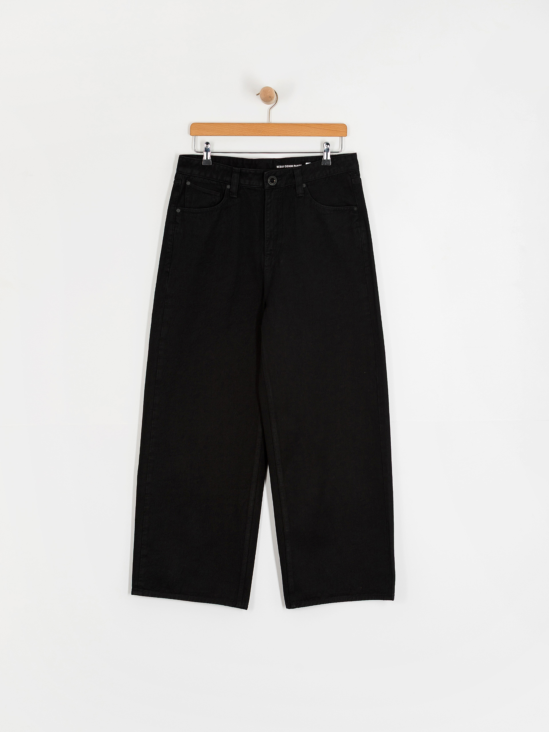 Spodnie Volcom Beeggy Denim Wmn (black combo)
