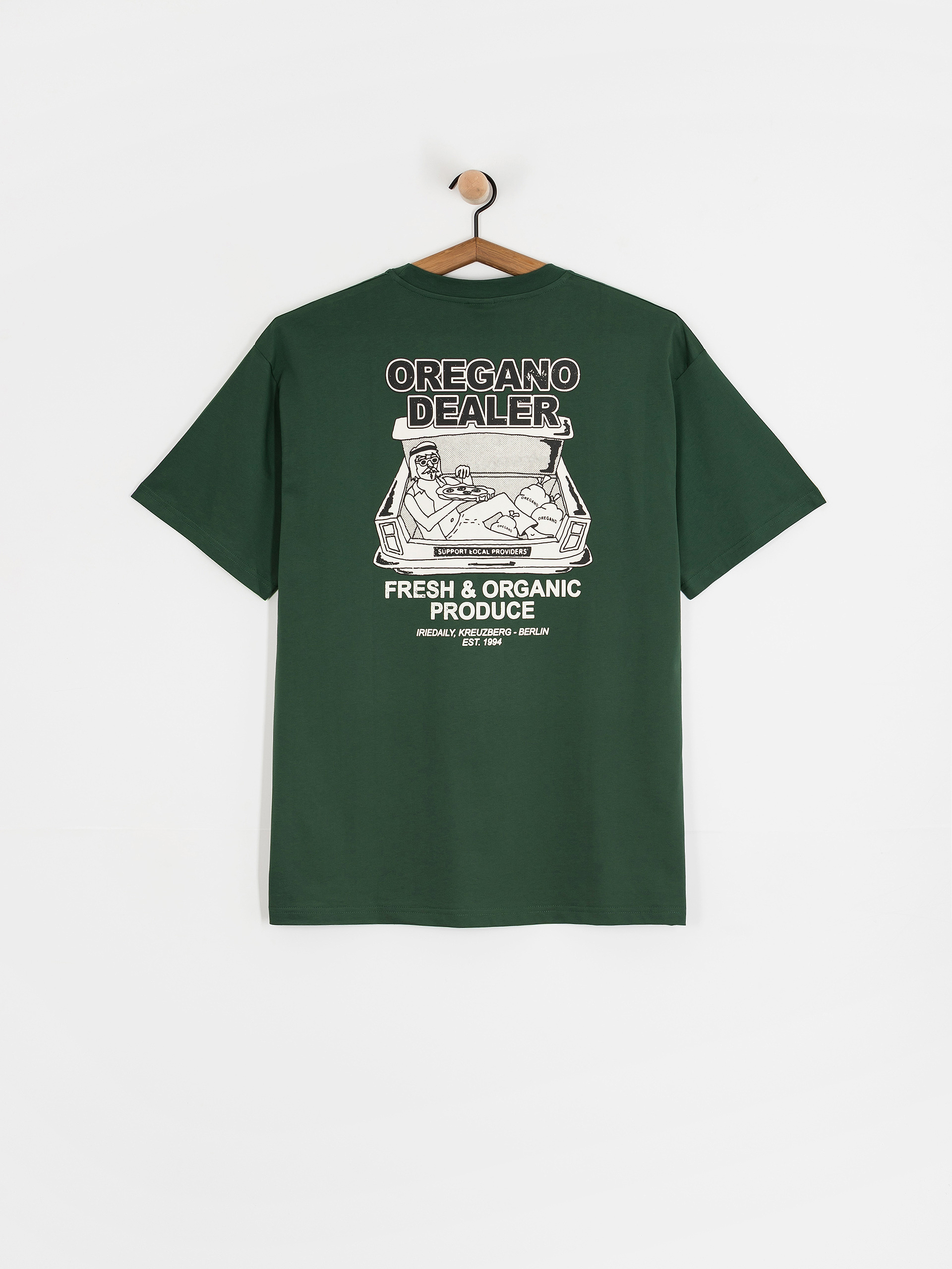T-shirt Iriedaily Oregano Dealer (bottle green)