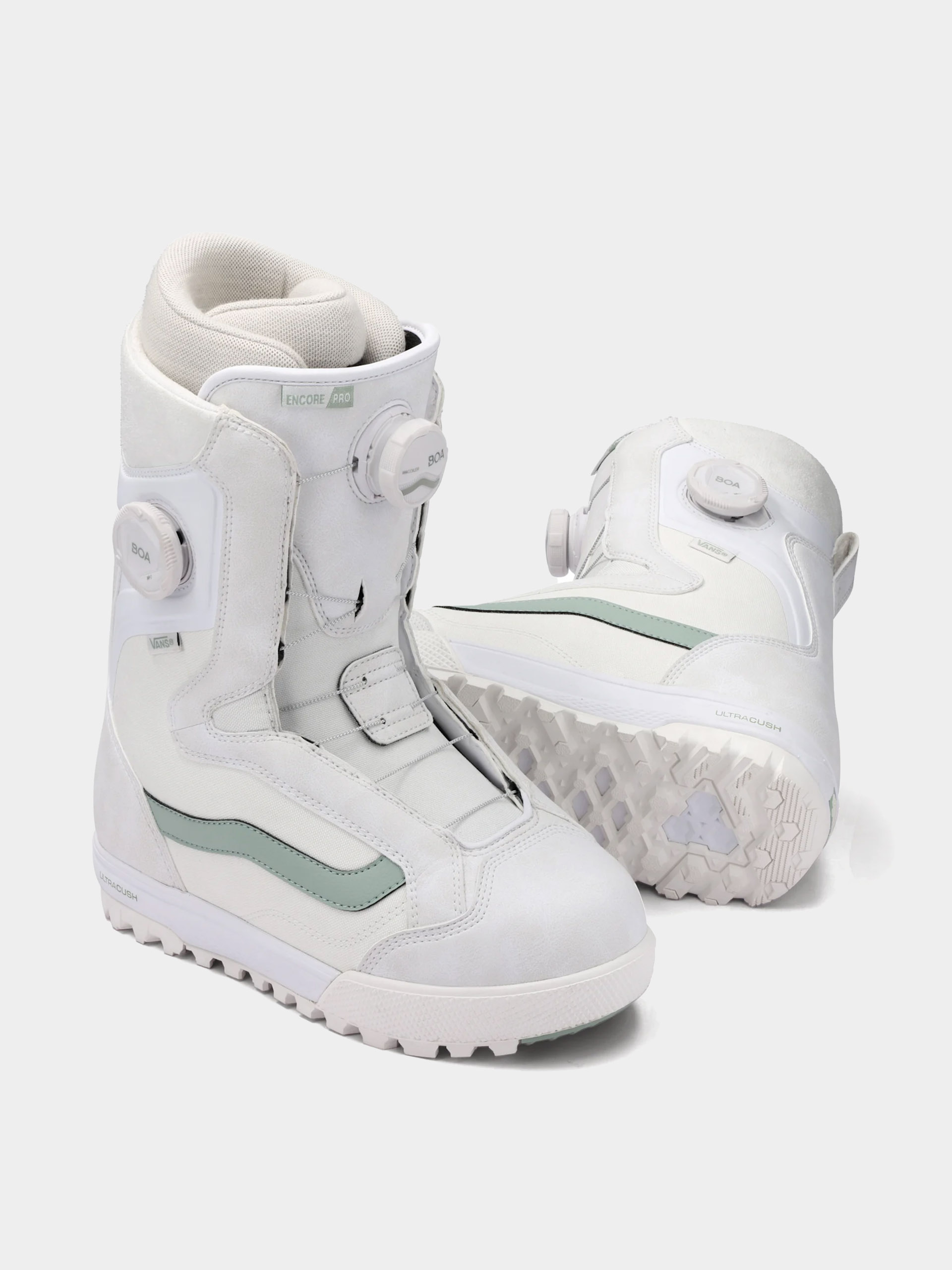 Damskie Buty snowboardowe Vans Encore Pro (30th anniversary white/gray olive)