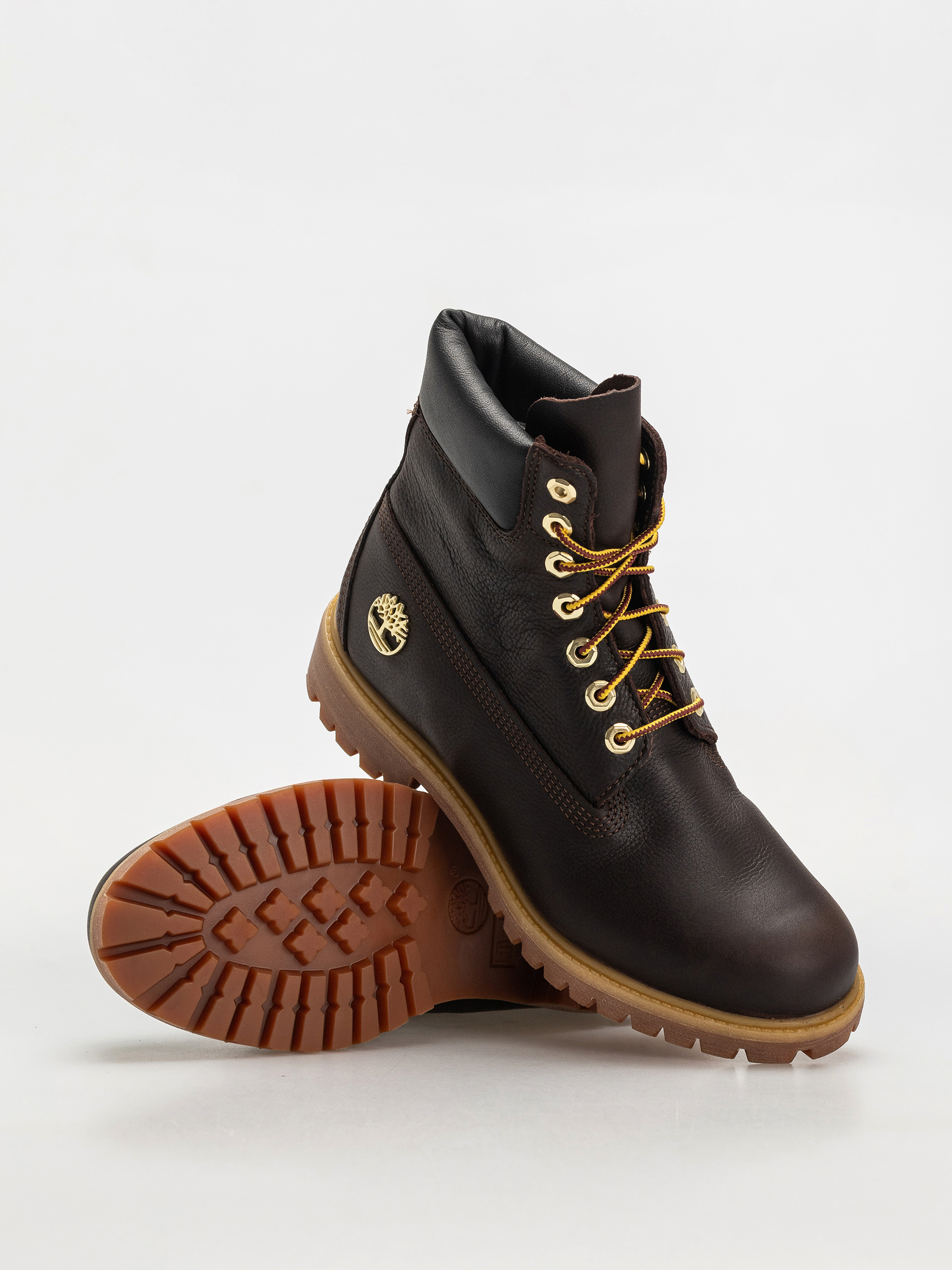 Buty zimowe Timberland Premium 6 Inch (dk brown full grain w blk)