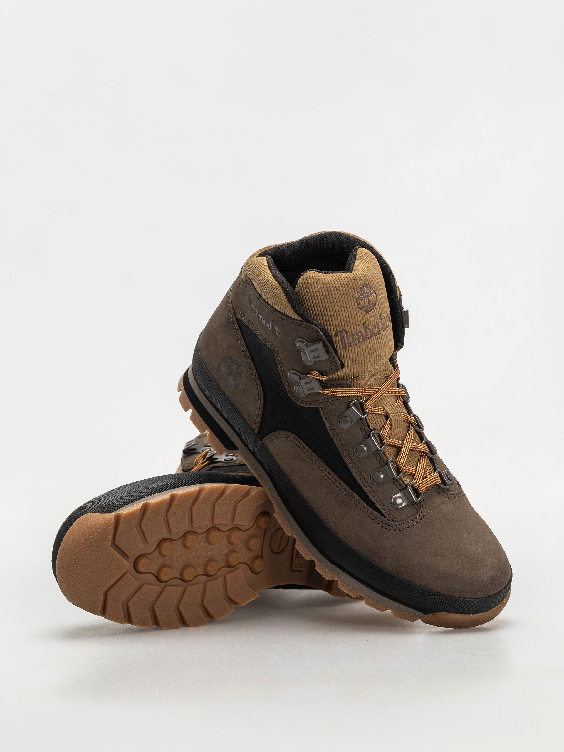 Buty zimowe Timberland Euro Hiker (dark brown nubuck w black)